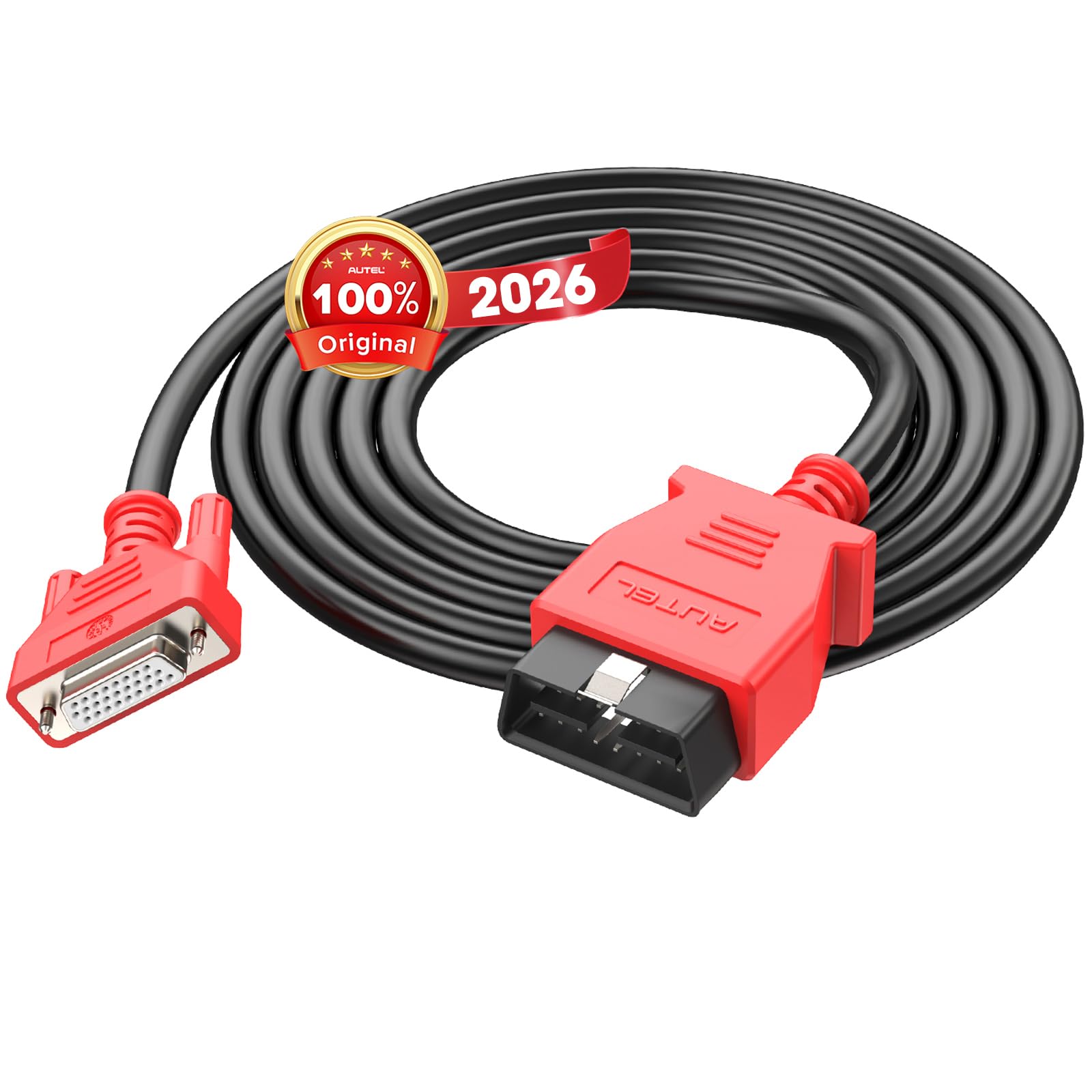 Autel Original OBD2 Main Test Cable - 16 Pin 3 Rows OBDII Diagnostic Test Connector, Only for MaxiSys MS908P, MS908S PRO II, MK908 Pro II, MS908CV II,