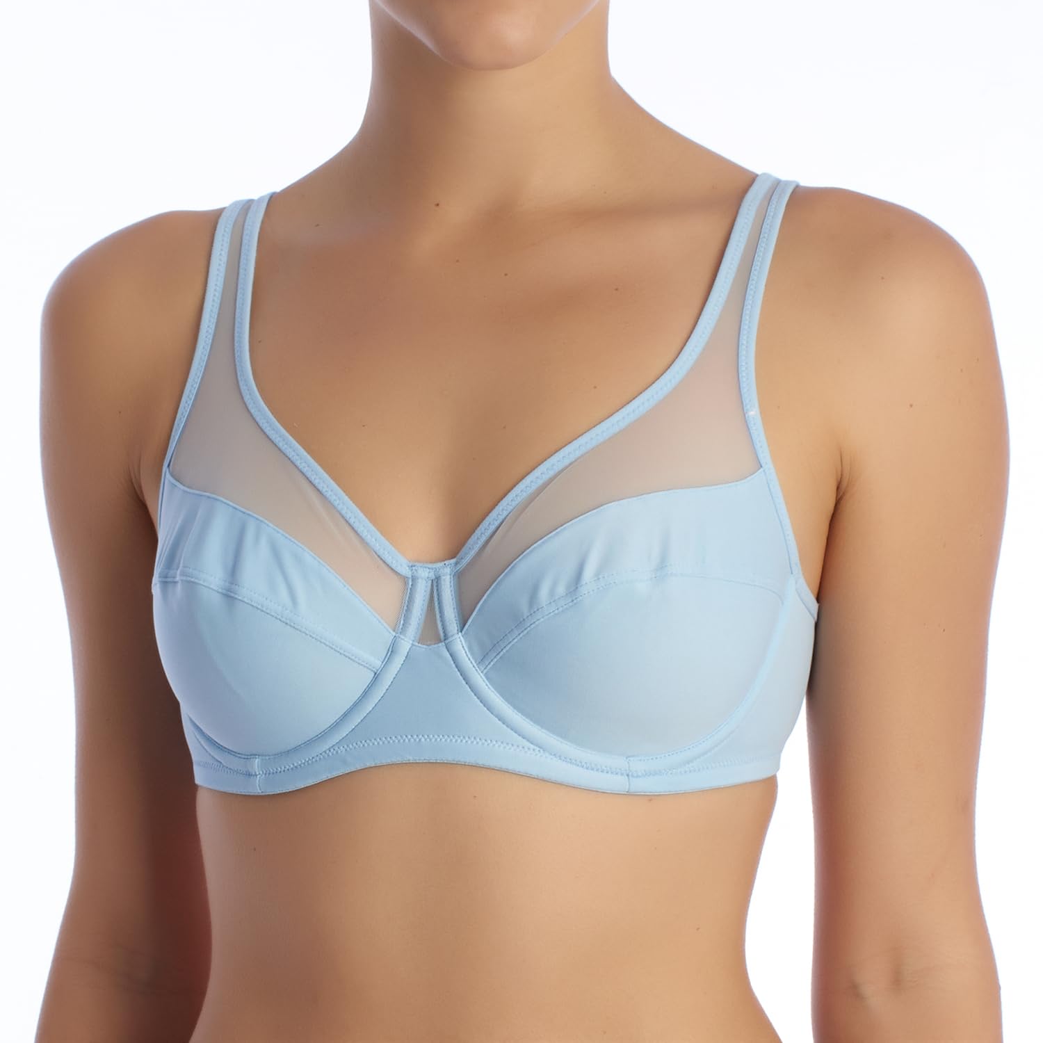 DIM Femme - Soutien-Gorge Generous Classic x1 | Maintien Parfait Pour Poitrines Généreuses | Microfibre Épaisse et Stretch | Dos en U et Bretelles Larges | Look Moderne et Confort Absolu
