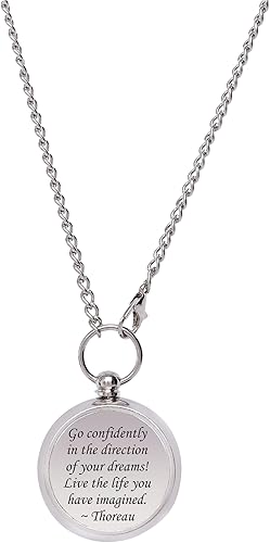Miniatura 4 de Thoreau's Go Confidently in The Direction of Dream - Brújula sin nackless grabada para graduación, brújula para cumpleaños de hijo, Navidad, brújula