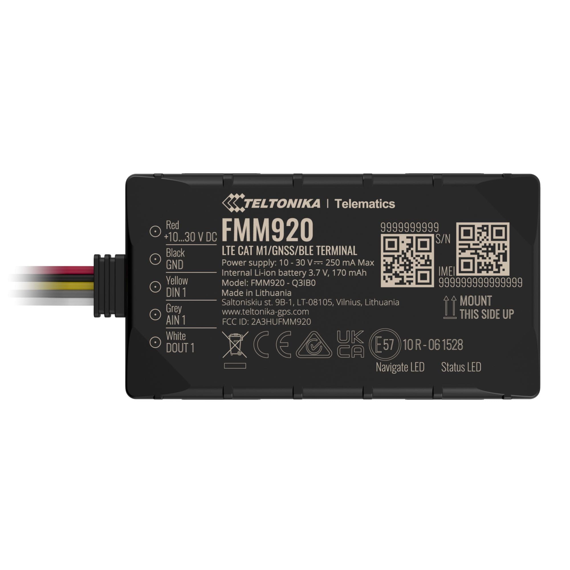 Teltonika Routeur de réseau FMM920 Bluetooth 2.4 GHz 4 Ports Compatible avec plusieurs appareils