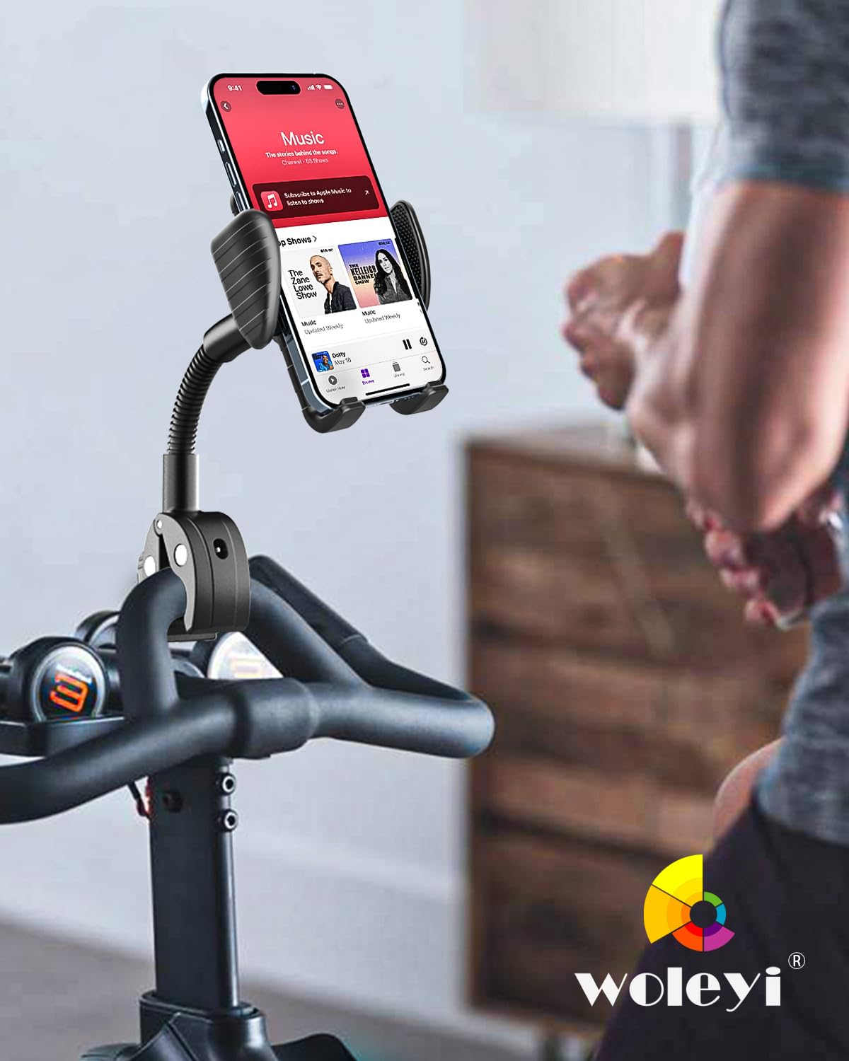 Support Téléphone Poussette Fauteuil Roulant Scooter [Flexible & Stable]