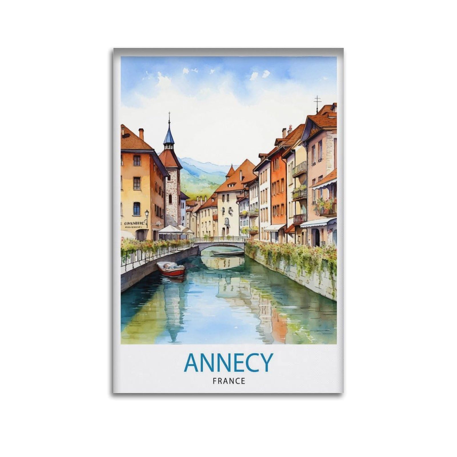 xiaoxiaoshen Annecy France Travel French 3 Canvas Poster Wall Art Prints Room Aesthetic Murals Bedroom And Living Decorations 20x30inch(50x75cm)