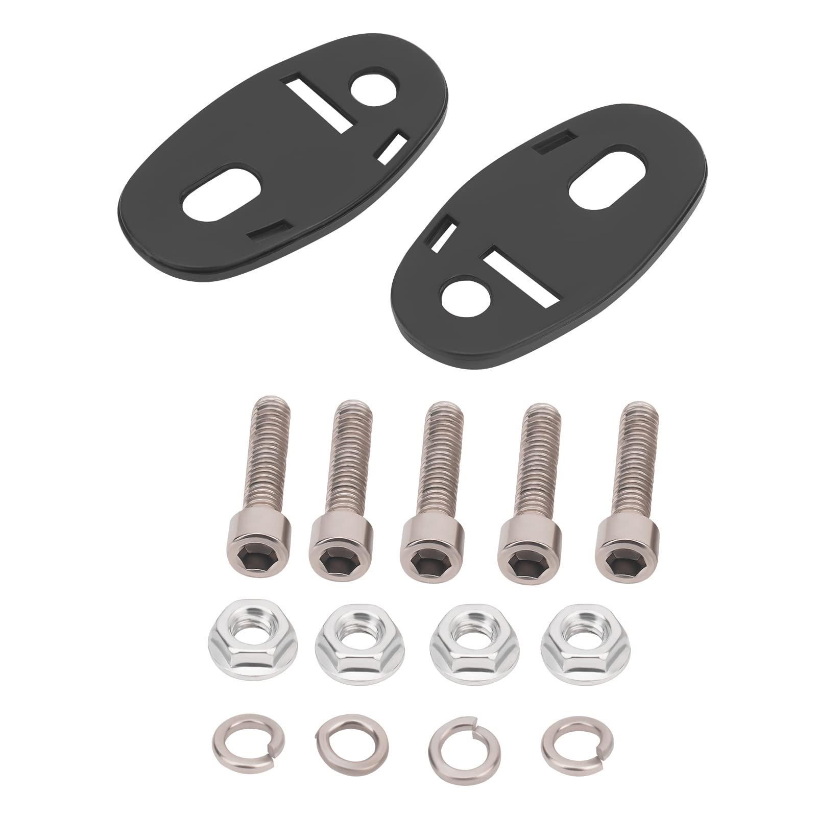 Road Passion Rétroviseurs Moto - Ensemble de Deux Rétroviseurs Avec Filetage de Boulon Compatible pour HONDA CBR900 CBR919 CBR929 CBR954 1998-2003 HYOSUNG GT125R GT250R GT650R GT650S