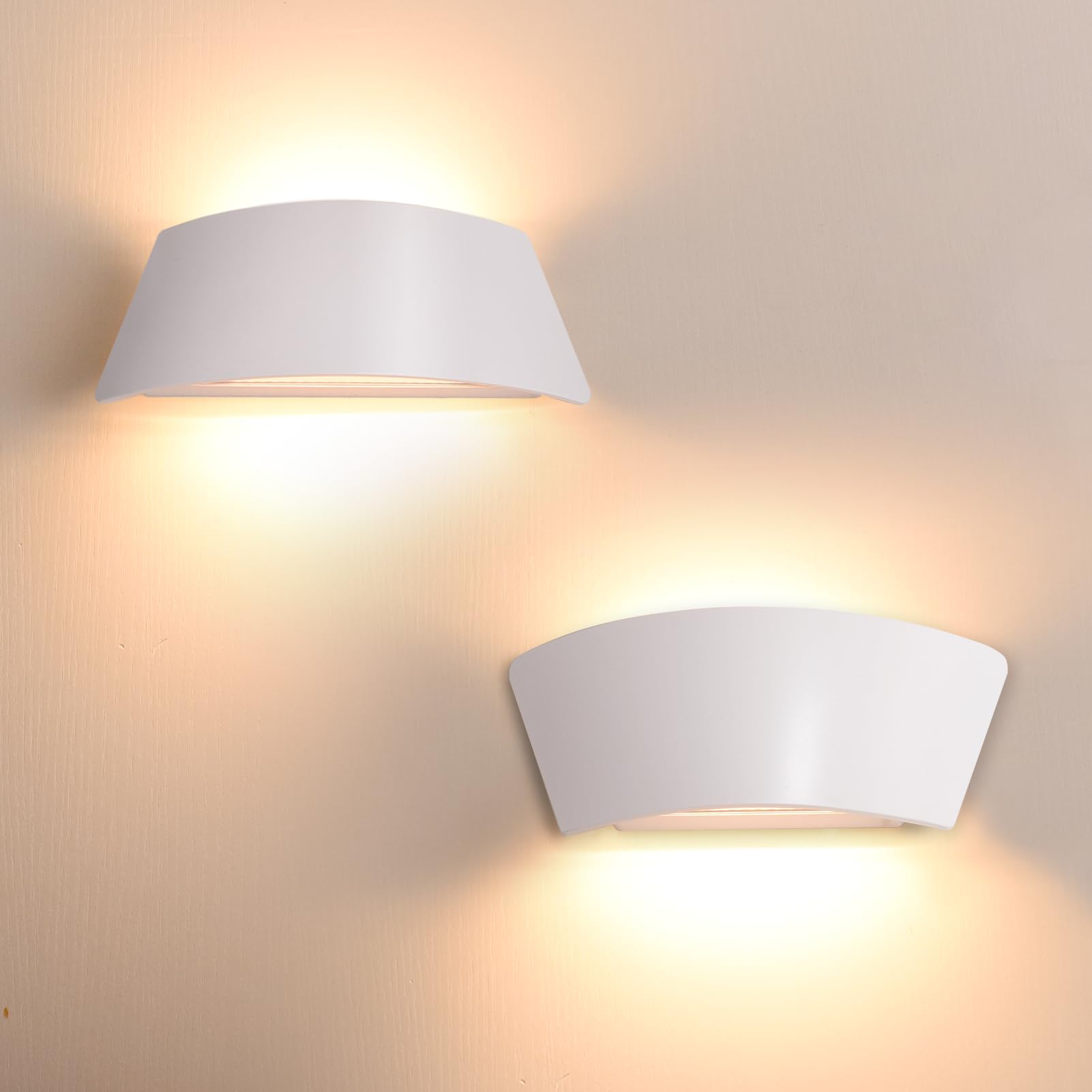 2 Pack LED Wall Lights, 12W Up Down Outdoor Wall Sconce IP65 Waterproof