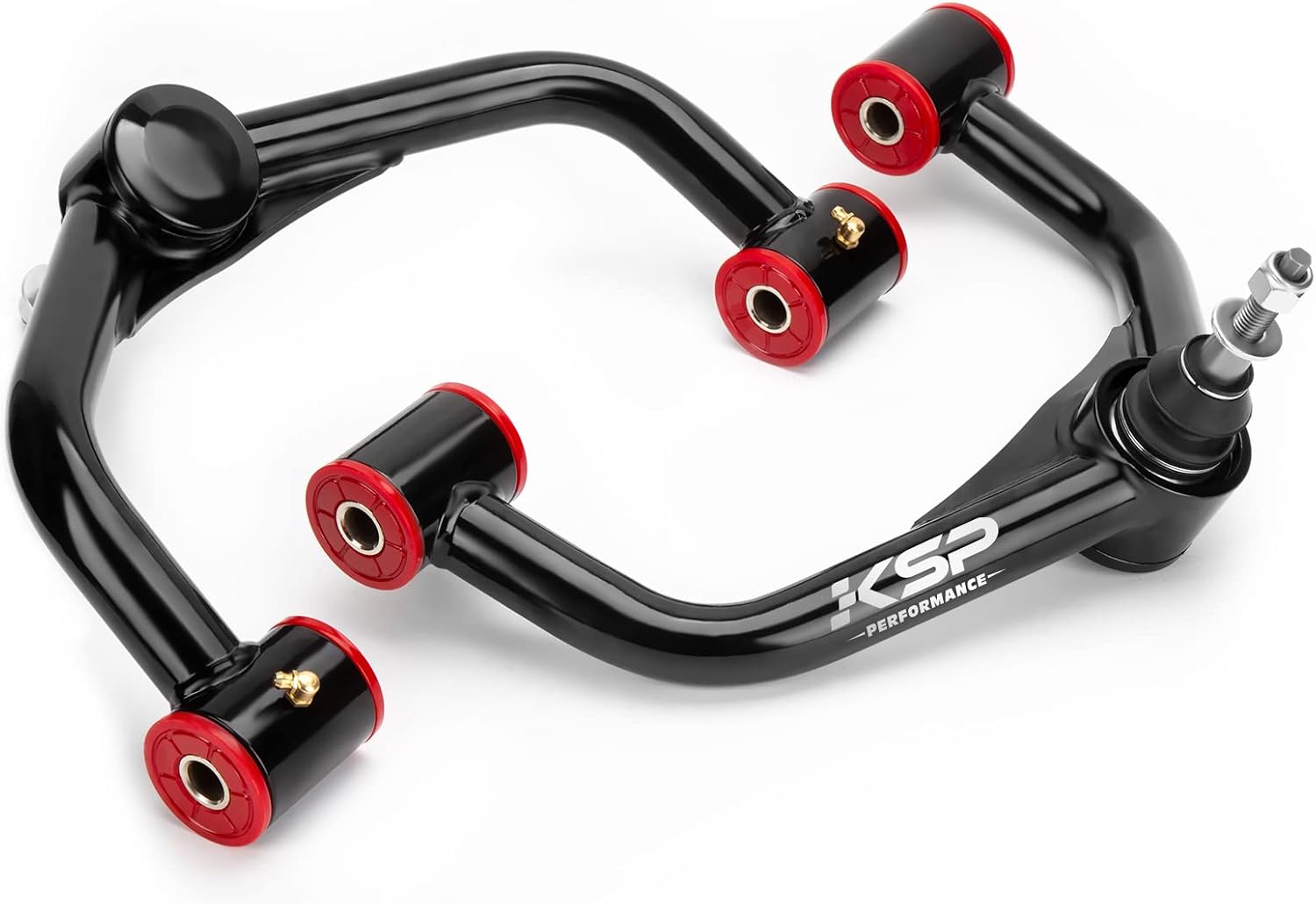 KSP 2-4inch Upper Control Arms for Silverado 2500HD 3500HD 2011-2019, Adjustable Tubular A-Arms Replacement Factory/Stock Arms After 2-4" Lift for 2011-2019 Sierra 2500HD 3500HD, Package of 2 (Black)