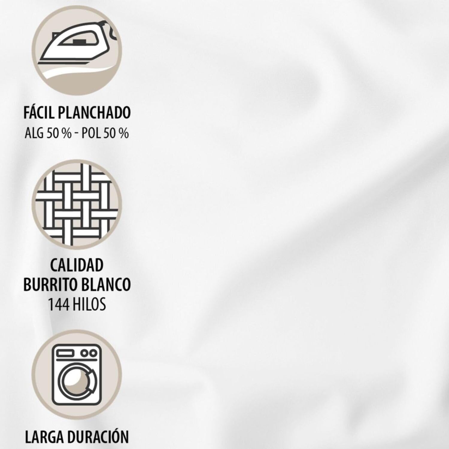 Burrito Blanco | Juego de sábanas | Cama de 180cm. (+Medidas Disponibles) | Diseño 144 | Color Menta (180x190/200cm.)