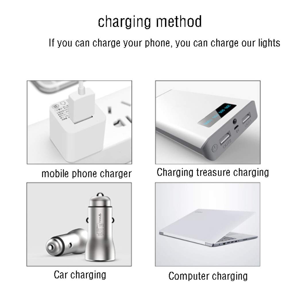 Lampadina LED portatile, ricarica di emergenza, ricaricabile tramite USB, per campeggio, patio, giardino, barbecue, uso esterno