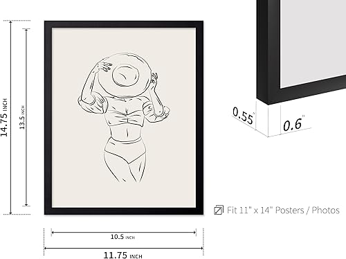 Miniatura 168 de Poster Master Póster de peonías – Estampado de flores retro – Ilustración floral – Ilustración en blanco y negro – Diseño de línea y abstracto –