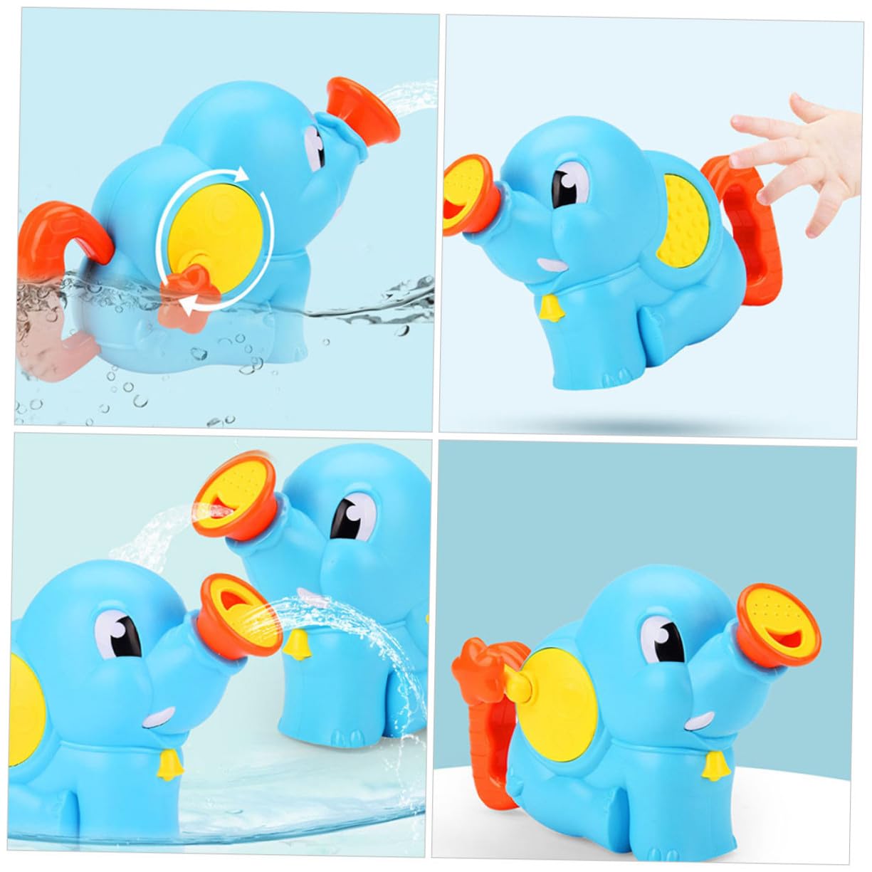 Giocattolo da Bagno a Forma di Animale, Plastico, per Bambini | Giochi Vasca, Impugnatura Facile, Leggero, Piscina e Spiaggia, Stimola Immaginazione