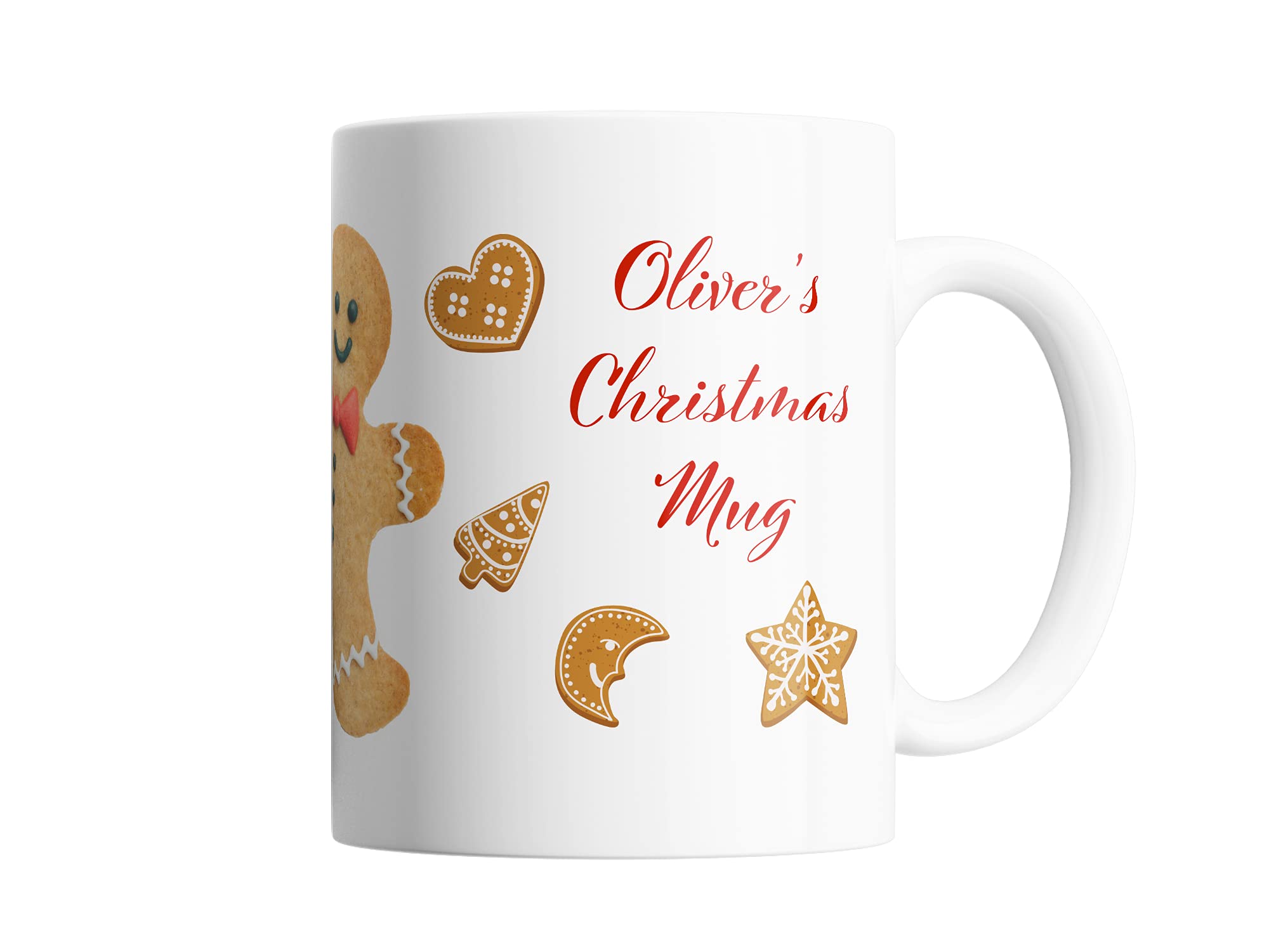 Personalised Christmas Hot Chocolate Mug Ginger Bread Design, Christmas Eve Mug, Christmas Gift, Christmas Eve Gift * free shipping*