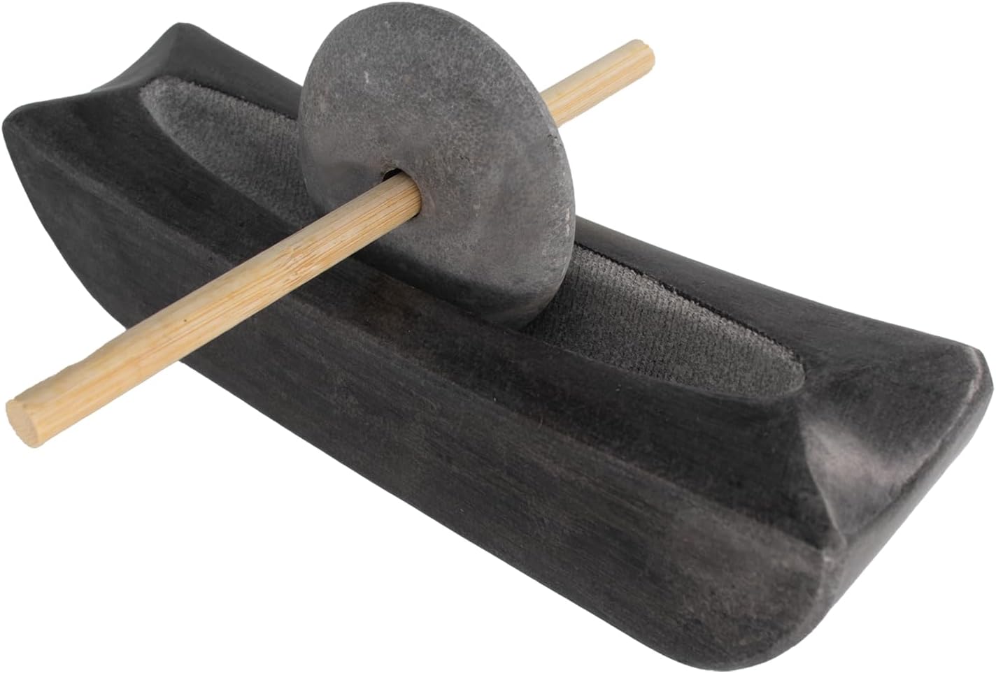 Traditional Hand-Crank Stone Mill Grinder Roller – 25cm Large Manual Matcha, Herbs,Spice, and Coffee Grinder for Home Kitchen | Authentic Chinese Grinding Tool Inspired by Song Dynasty