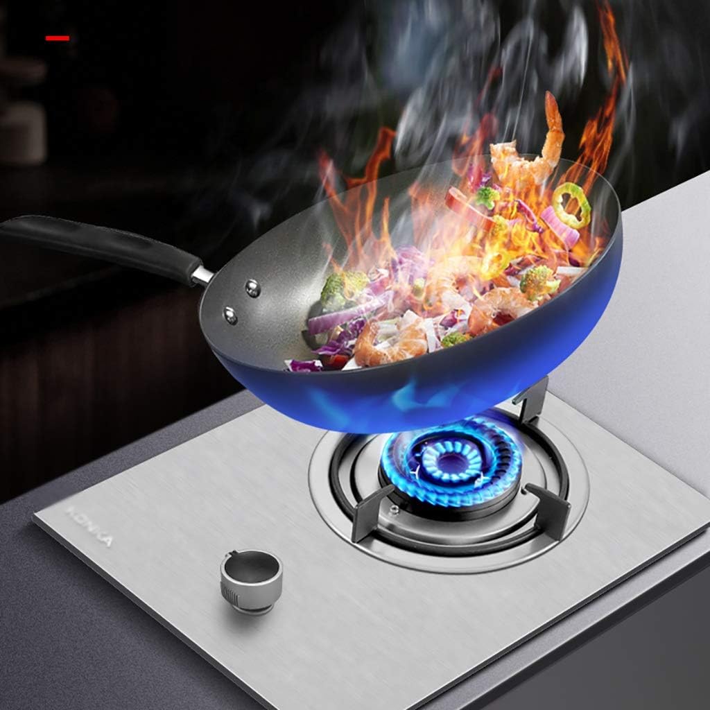 Burners Gas Hob Table-Top/Built-in Gas Hob 4.5KW Stainless Steel Single Cooker Gas Cooktop ，for Warming,Cooking,Boiling,Frying,Simmering(LPG)