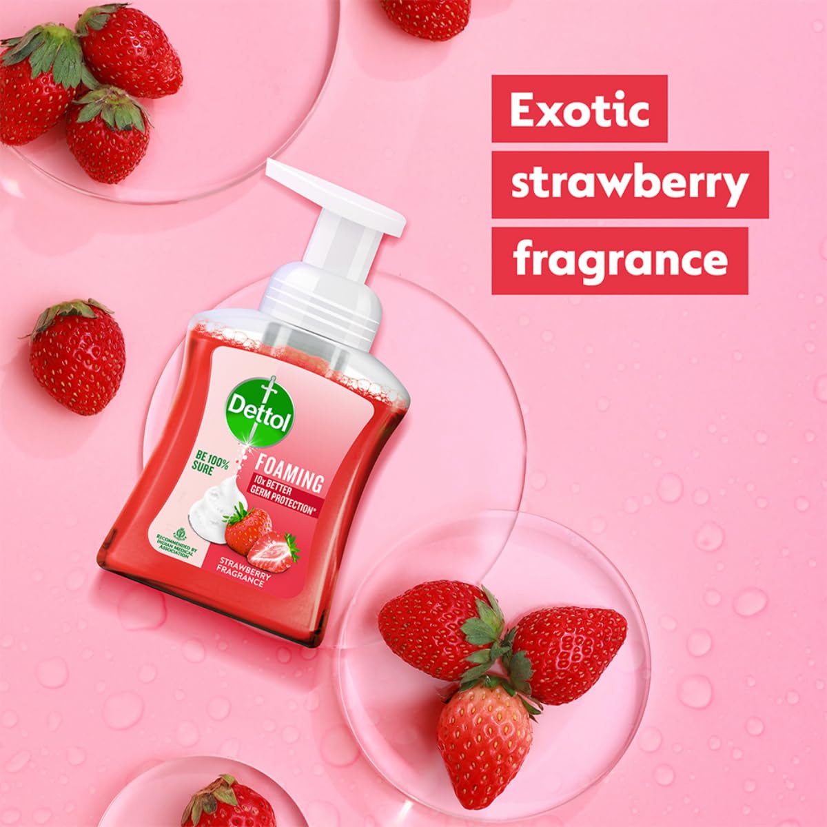 Dettol foaming handwash pump - strawberry (each pack of 2-250ml each). Amir Foam | Moisturizing Hand Wash | Soft on hands Dettol foaming handwash pump - strawberry (each pack of 2-250ml each). Amir Foam | Moisturizing Hand Wash | Soft on hands