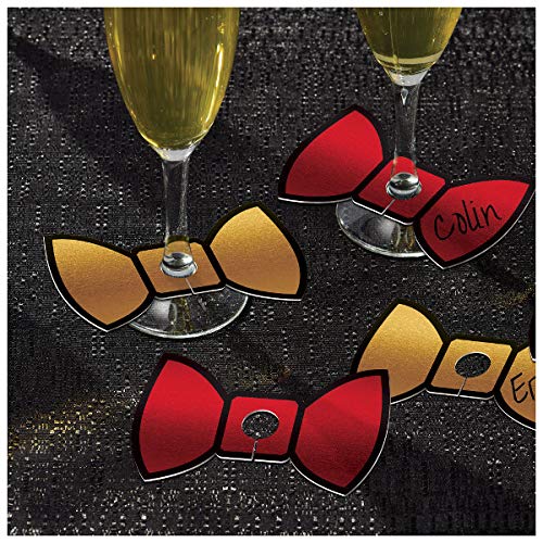 amscanGlitz & Glam Party Glass Tags | 2 1/2" x 4" | 18 Ct.