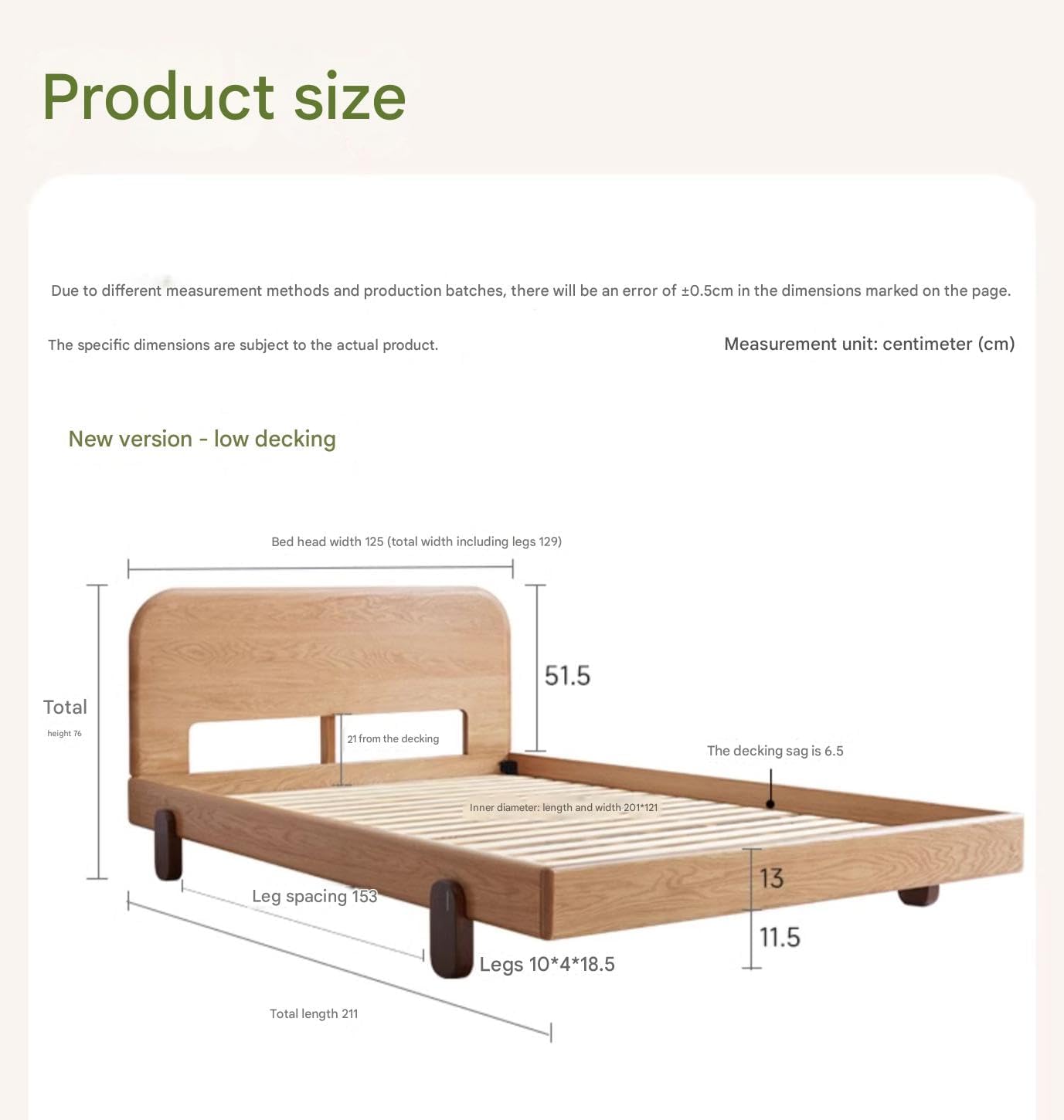 GVAwood Oak Solid Wood Children's Bed< (150x200cm) (59x78.7 inch) / White Color Poplar High bunk Bed in Chocolate Color