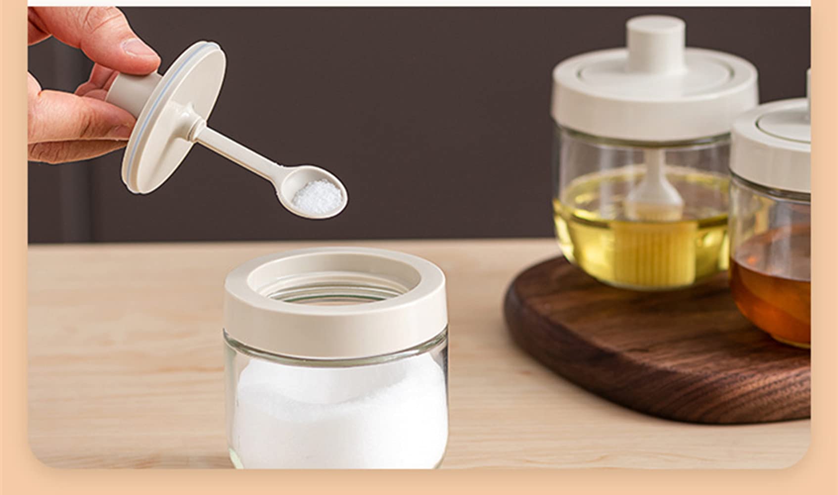 Amazon｜塩入れ砂糖入れ香辛料瓶調味料箱砂糖箱耐熱ガラス調味料容器