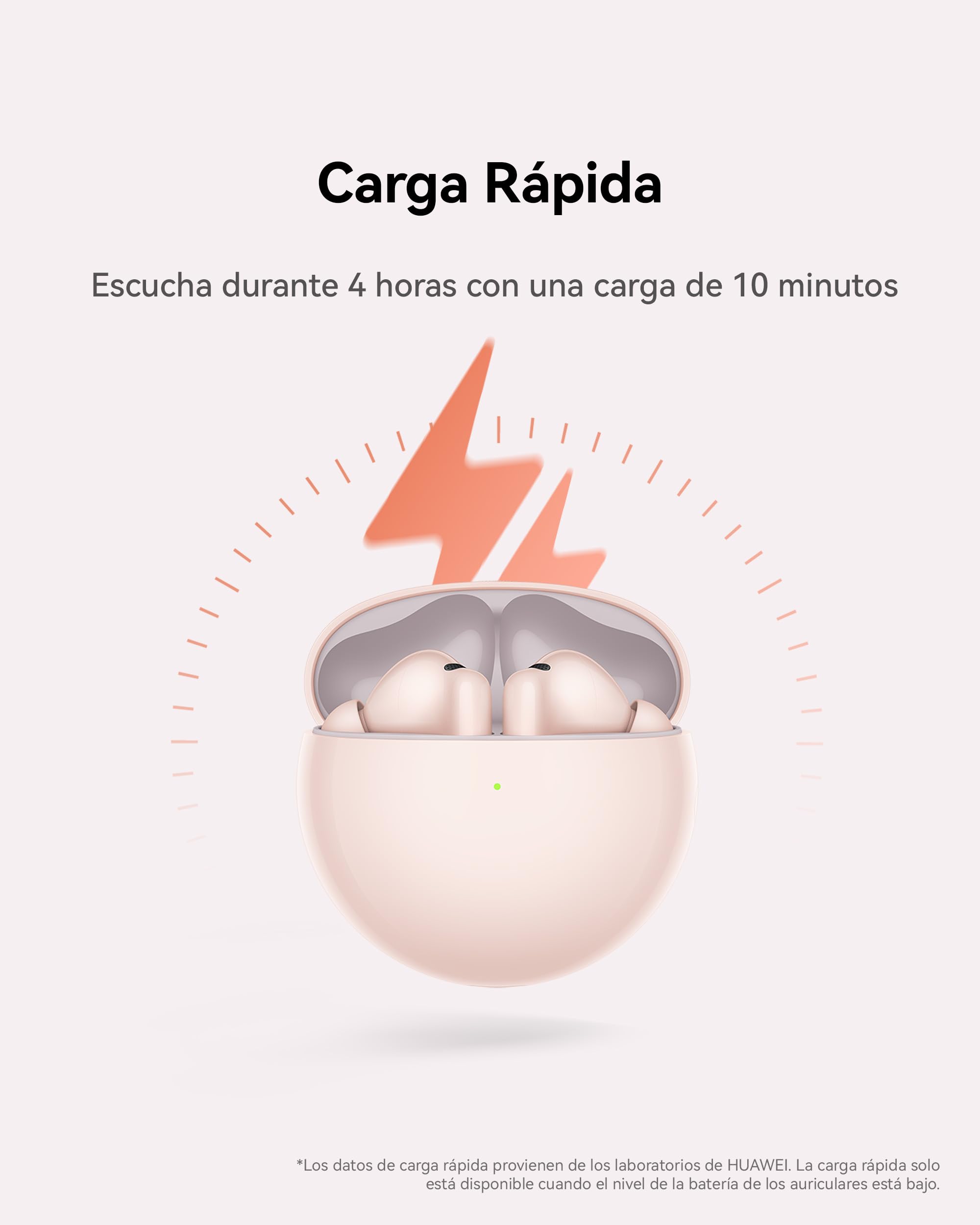 HUAWEI Freebuds 7i, Auriculares Inalámbricos Bluetooth, Cancelación de Ruido Activo Inteligente 4.0, Audio Espacial sin Límites, Llamada Estable y Clara, iOS y Android, IP54, Garantía 42 Meses, Blanco