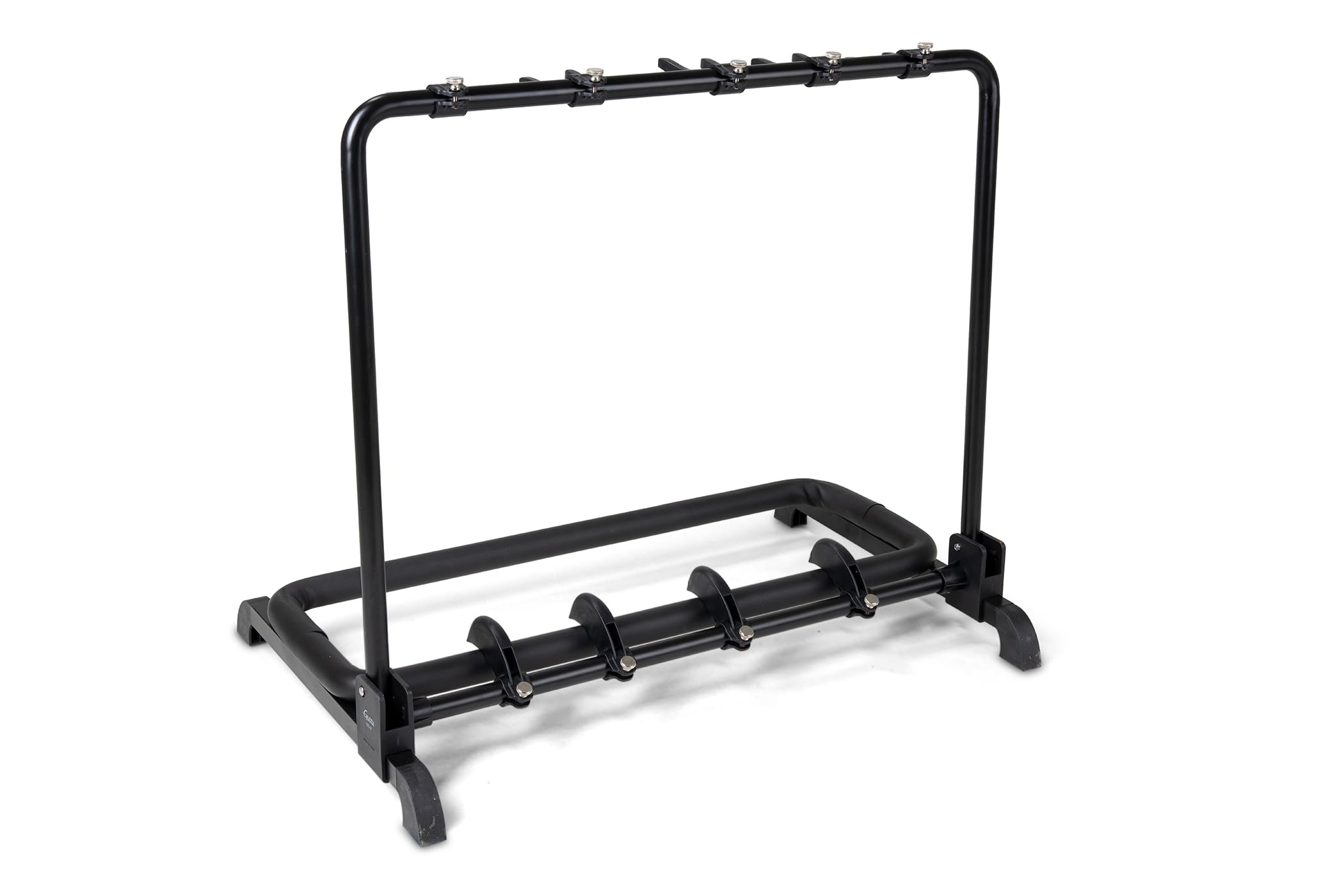GEWA stojak na gitary Multi-stojak - na 5 instrumentów - regulowany - również do gitar Roundback, czarny, GS-105B