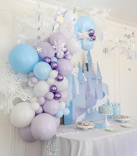 Vista 154 de Globos morados y dorados, 50 globos morados dorados y blancos de 12 pulgadas, globos morados metálicos, globos blancos y morados pastales para Negro