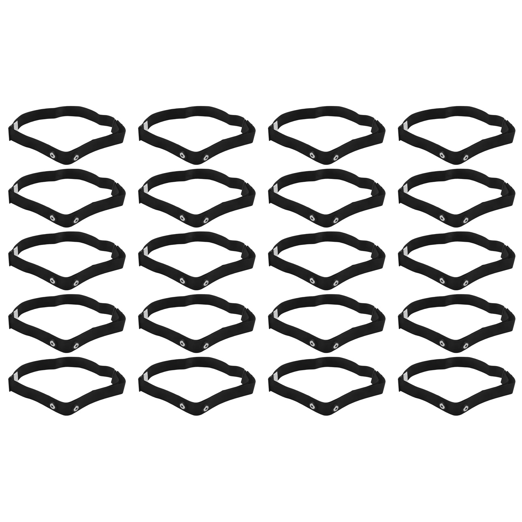 20X Correa de Cinturón para el Pecho para para Sports Monitor de Frecuencia Cardíaca Inalámbrico, Negro