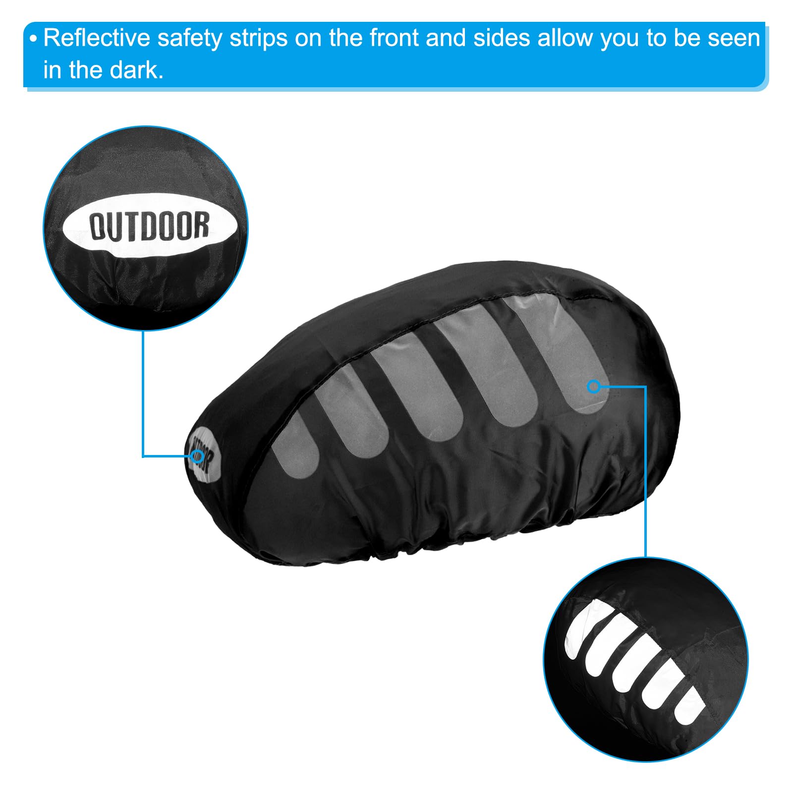 PATIKIL Cycling Bicycle Helmet Cover - Image 4