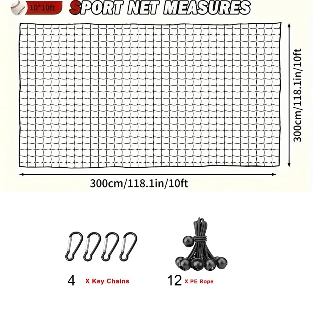 NEWFUN Red de Golf, Red de protección Ajustable para el Patio Trasero, Red portátil para Palos de Golf, béisbol, Hockey, para Interiores y Exteriores en el jardín