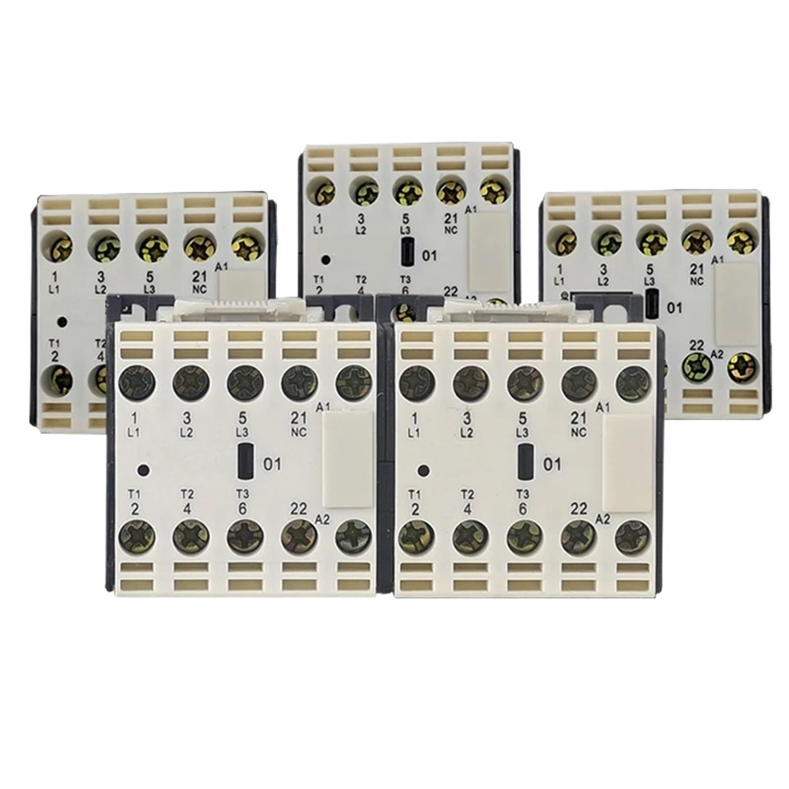 Contacteur miniature de commande MBC2 AC 380V 9A01 pour automatisme - 4