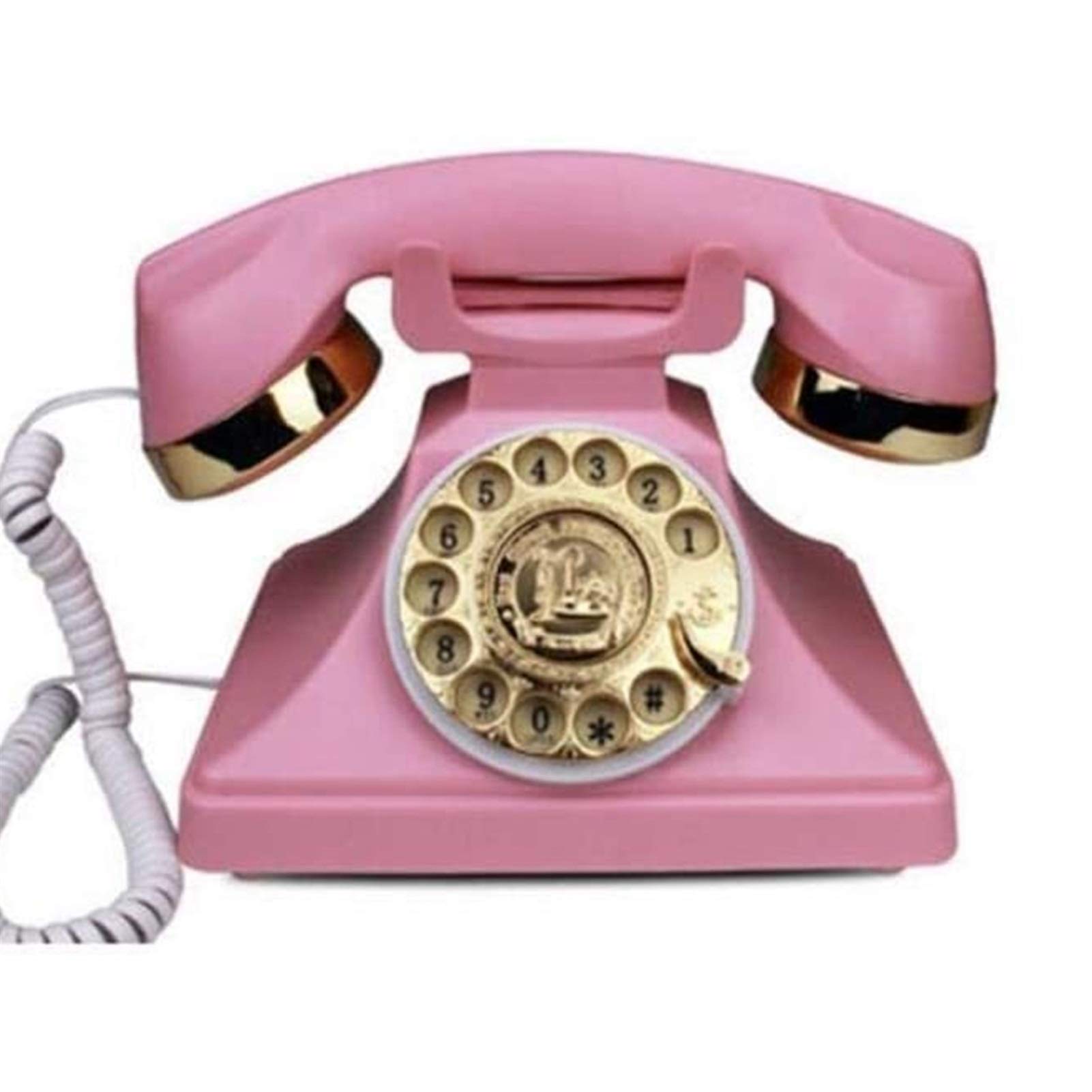 Téléphone fixe vintage pour remplacer le plastique par un style rétro à cadran