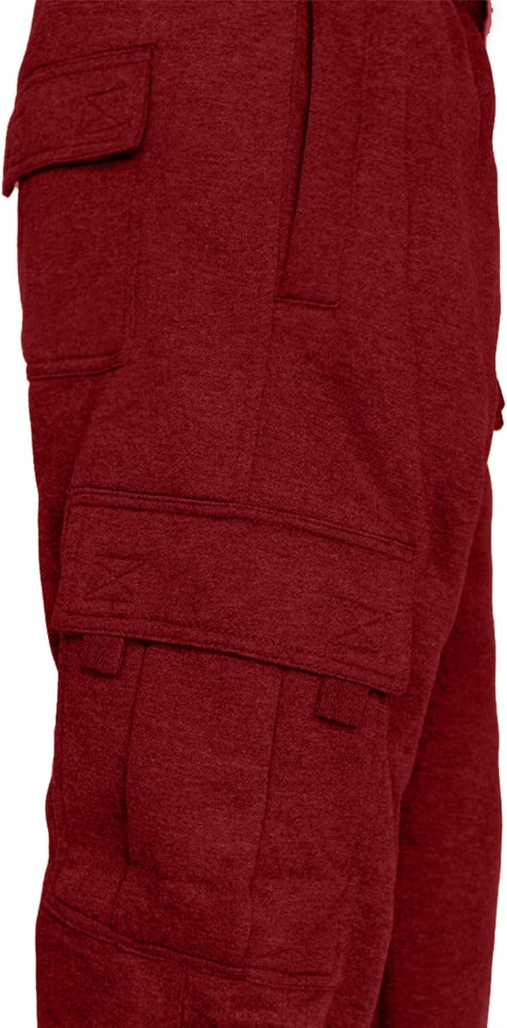 CEHT Men's Cargo Sweatpants Joggers Casual Pants with Pockets for Hiking Athletic Workout - Image 3