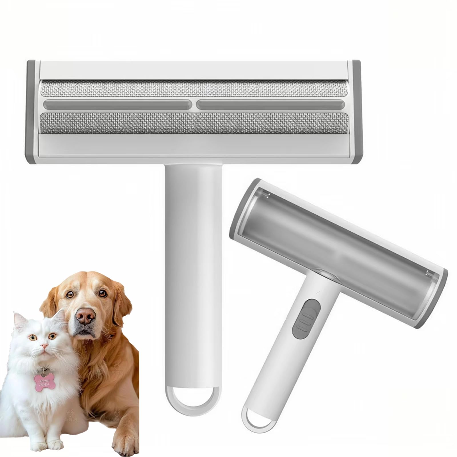 Rorodog Pet Hair Remover, Lint Brush- Reusable Lint Roller for Cat & Dog Hair on Couch, Carpet, Rugs & Bedding- Portable, Eco-Friendly, No Need for