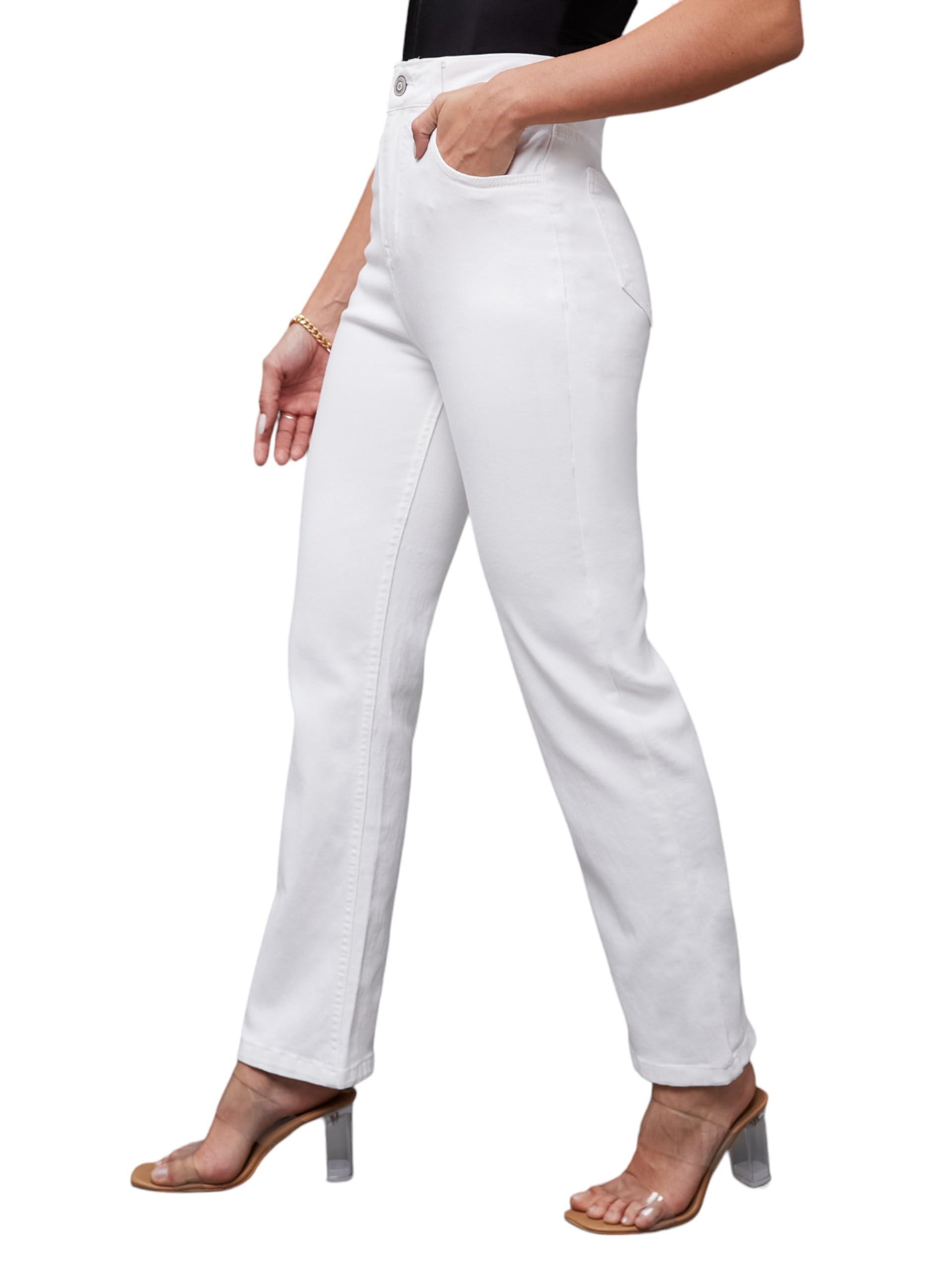 miss chase Women's High Rise Regular Length Stretchable Denim Jeans-picture-36