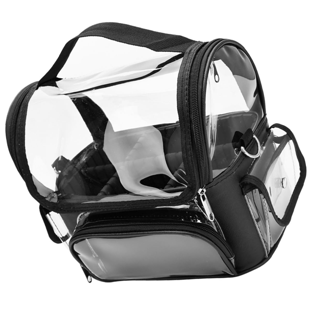 Borsa per in Pelle Sintetica con Scomparti Multipli e Tasche, Organizer Moderno e Facile da Pulire per Accessori da Parrucchiere e Strumenti di Taglio