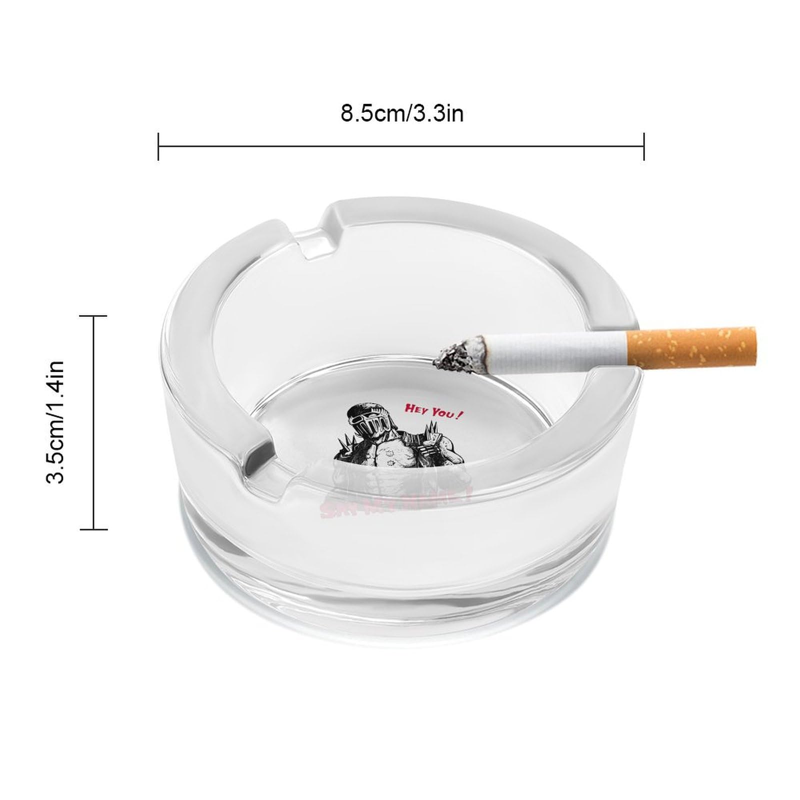 Amazon.co.jp: 灰皿 北斗の拳 ガラス 卓上 たばこ灰皿 アシュトレイ 大