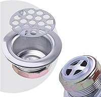 Vista 13 de Junior Duo Bar/Pre Fregadero Acero Inoxidable Colador Asamblea W/Cesta Colador