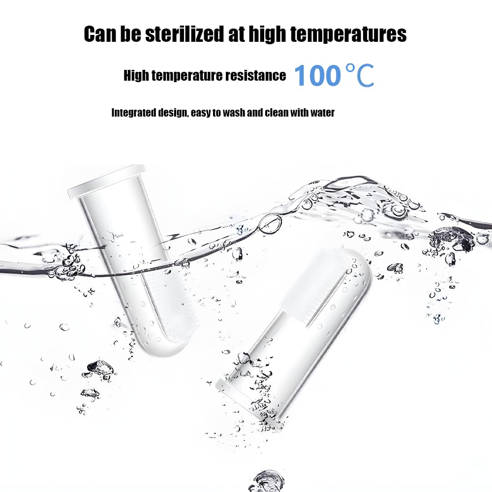 CHENLEO 6Pack Dog Toothbrush?360º Dog Tooth Brushing Kit, Cat Toothbrush, Teeth Cleaning, Finger Brush