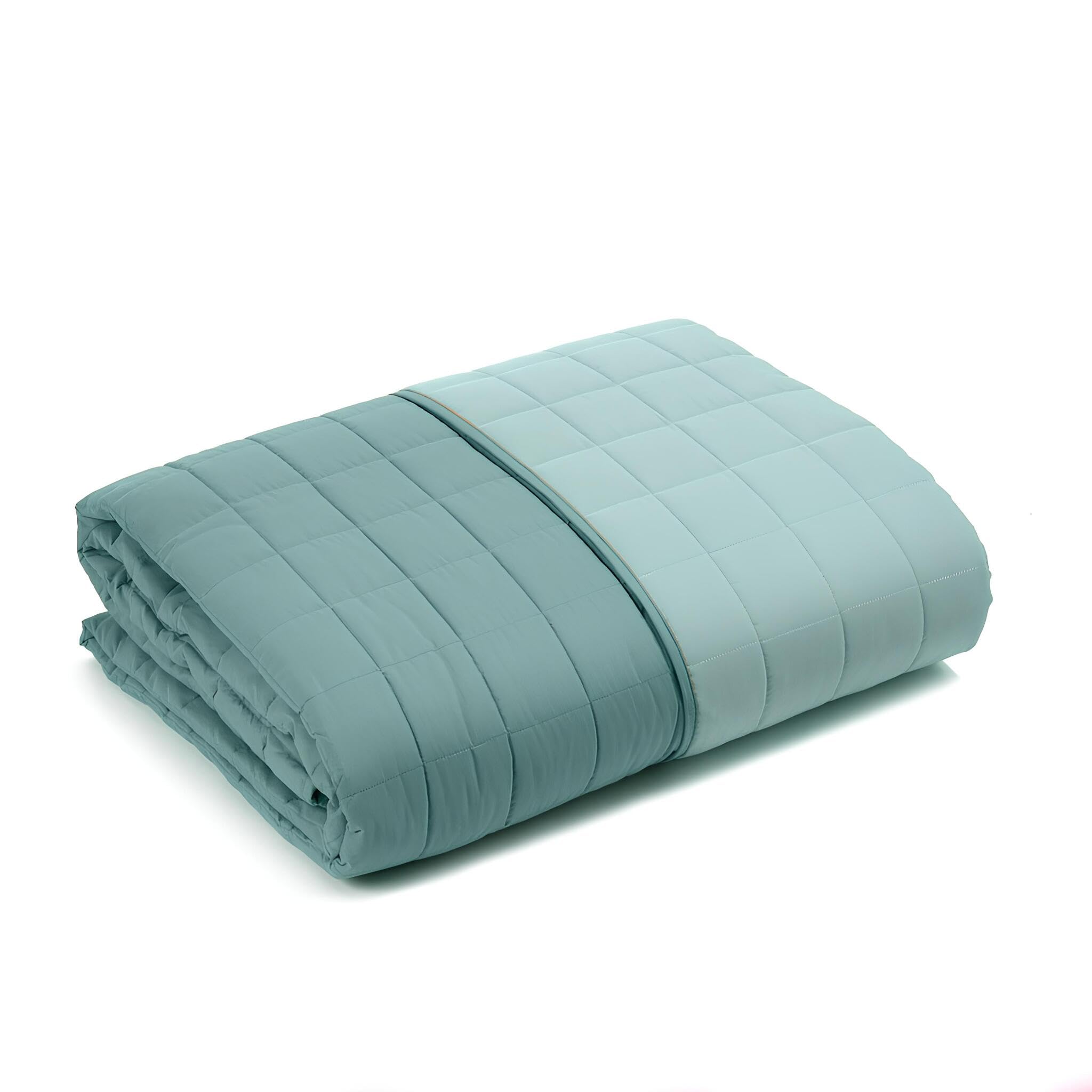 Caleffi - Copriletto Trapuntato in Microfibra Modern Piazza e Mezza Art. Modern Bicolore Laguna 220x270 cm