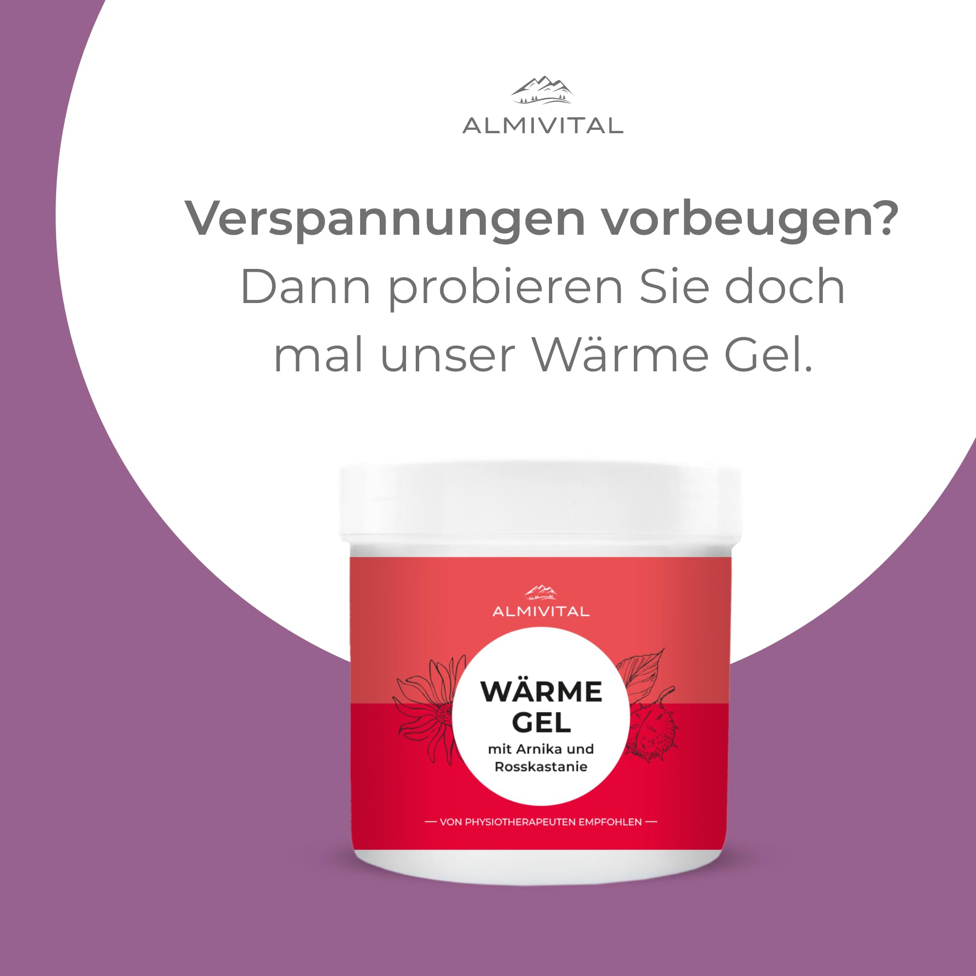 ALMIVITAL Muskel Massage-Gel mit Teufelskralle – 500 ml | Kühlgel gegen Muskelschmerzen, Gelenkschmerzen & Muskelverspannungen | Salbe für Nacken, Schulter, Rücken & Sport