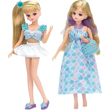 Amazon Co Jp タカラトミー リカちゃん ドレス Lw 13 マーメイドワンピ 水着セット おもちゃ