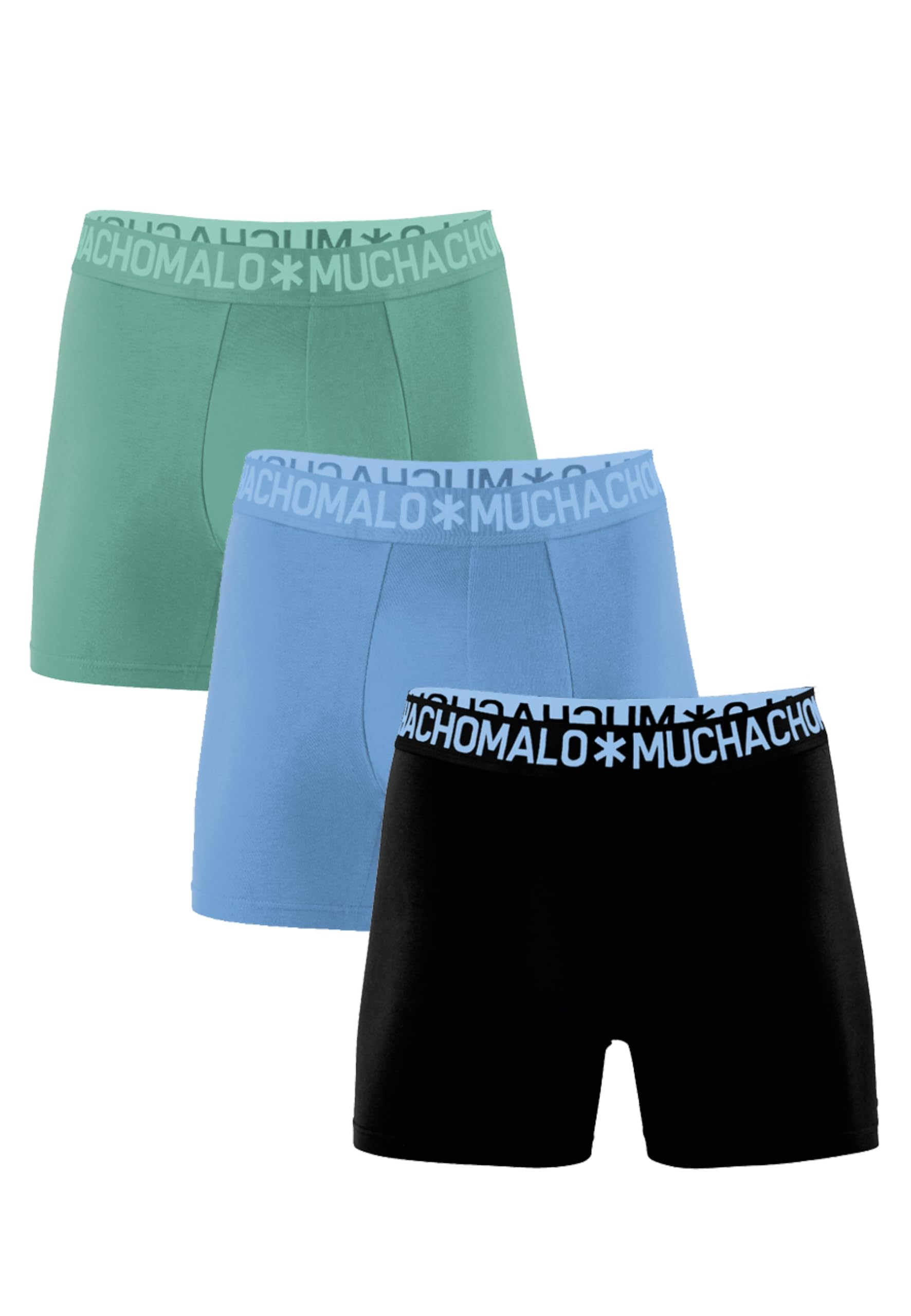 Muchachomalo Boxer da Uomo, Intimo Uniti, Bambù, da Uomo, Multipack 3 Pezzi, Boxers Taglio Classico per il Comfort, con Cintura Elastica