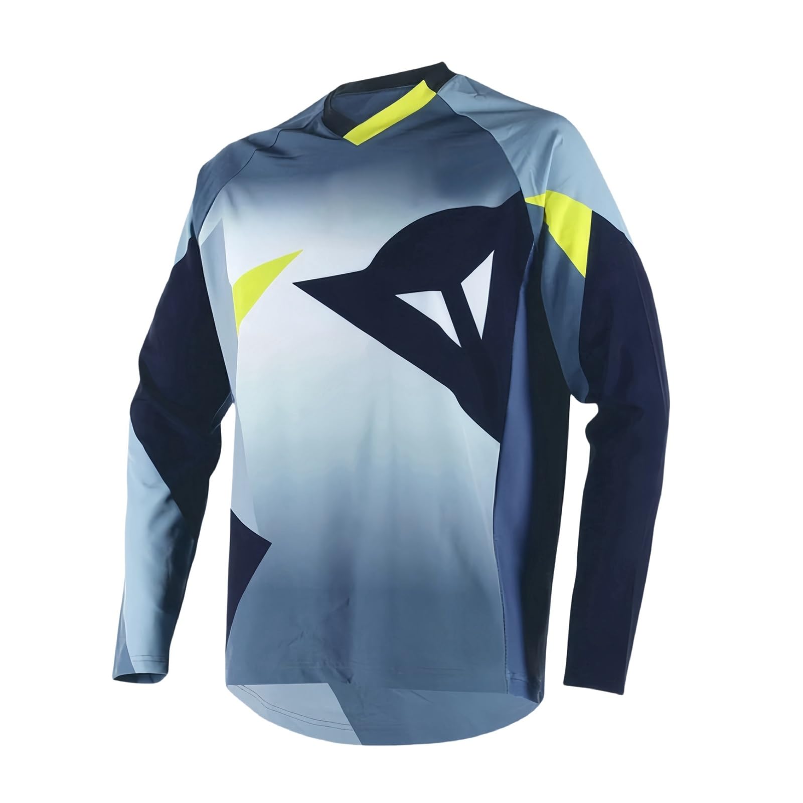 Maillot de cyclisme VTT à manches longues pour homme gris en taille M