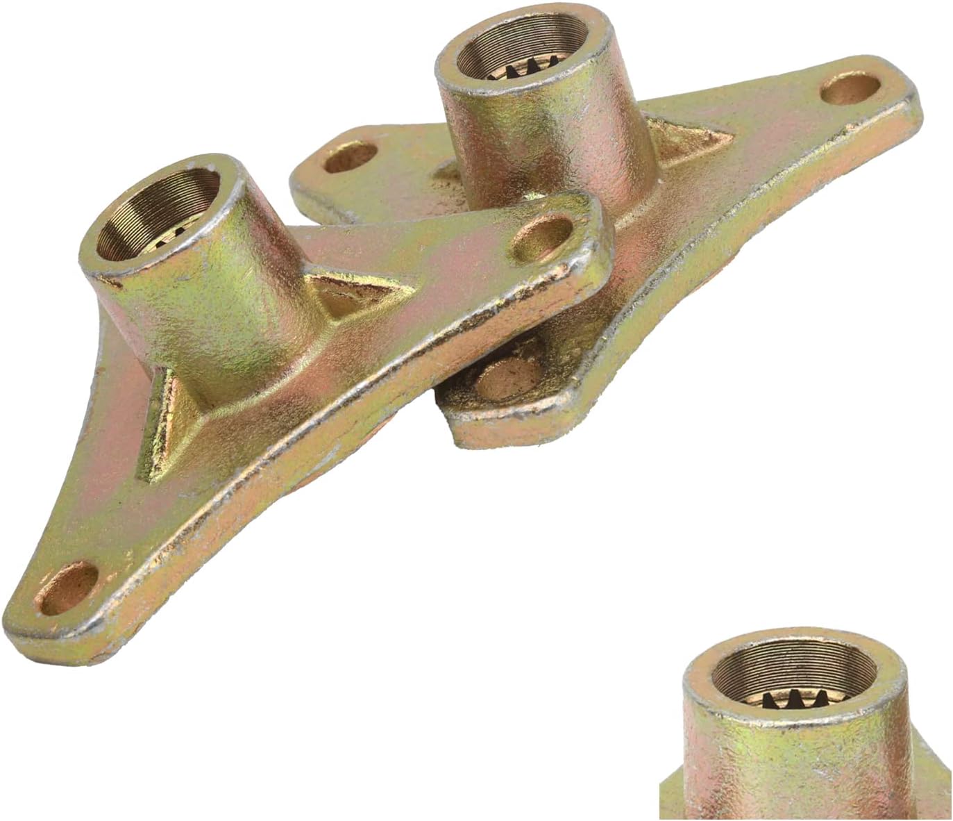 Aramox Spline Wheel Hub Fit for Quad Bike ATV Kart 2Pcs 17T Steel Alloy Spline Rear Wheel Axle Hub