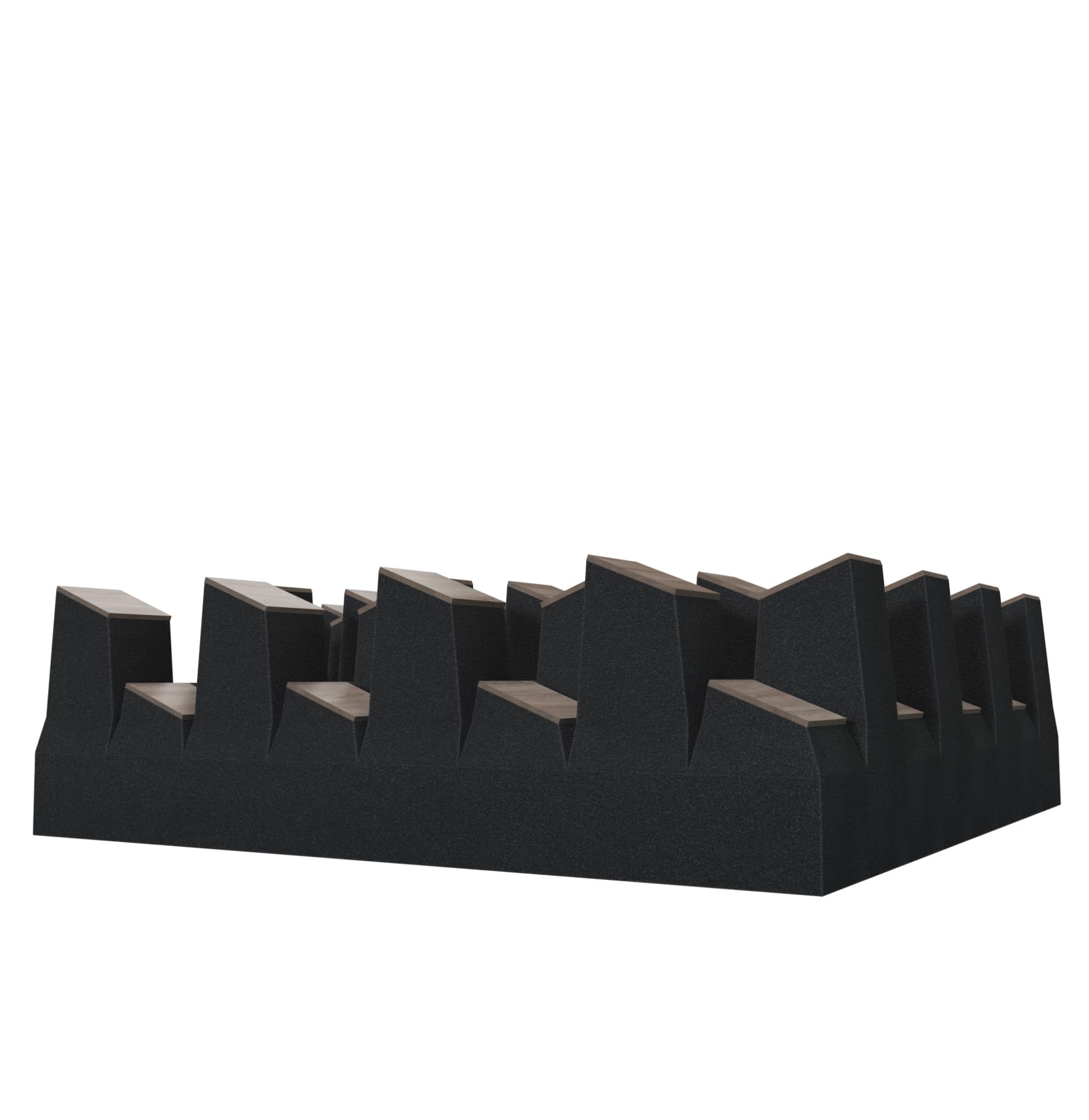 2er-Pack – Akustikdiffusor | 2D-Diffusor | Größe: 50 x 50 cm | Reflexion – Diffusion – Absorption – Schalldämmung | Wandkunstpaneel | Farbe: [SIRIUS (150mm) | Sonoma]