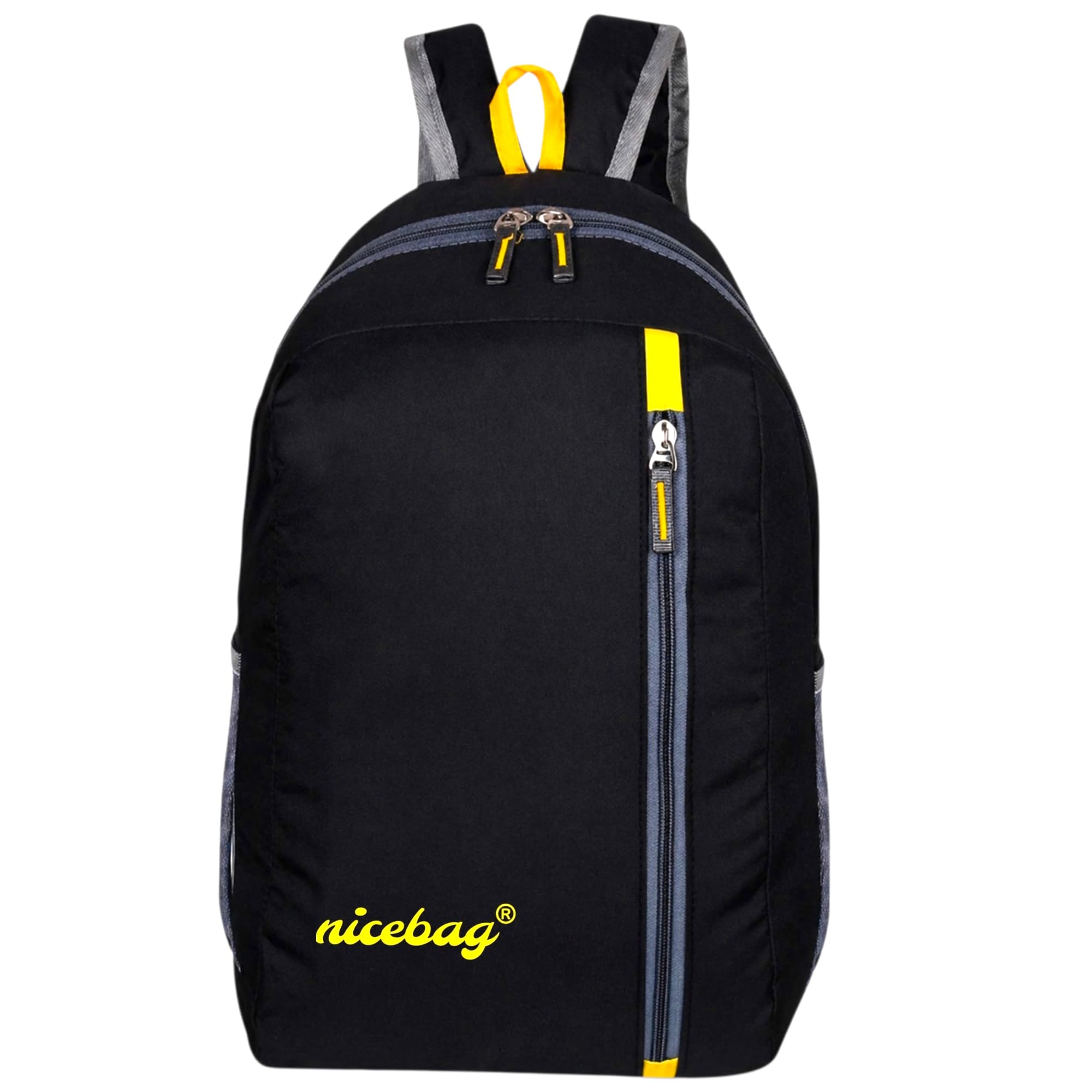 Exuberance 15L Lightweight Daypack Backpack | Small Daily Use Bag for Tuition, Classes & Exams | Water Resistant Travel Backpack for Outdoor Hiking & Casual Use | Boys Girls Men Women | Black-image-4