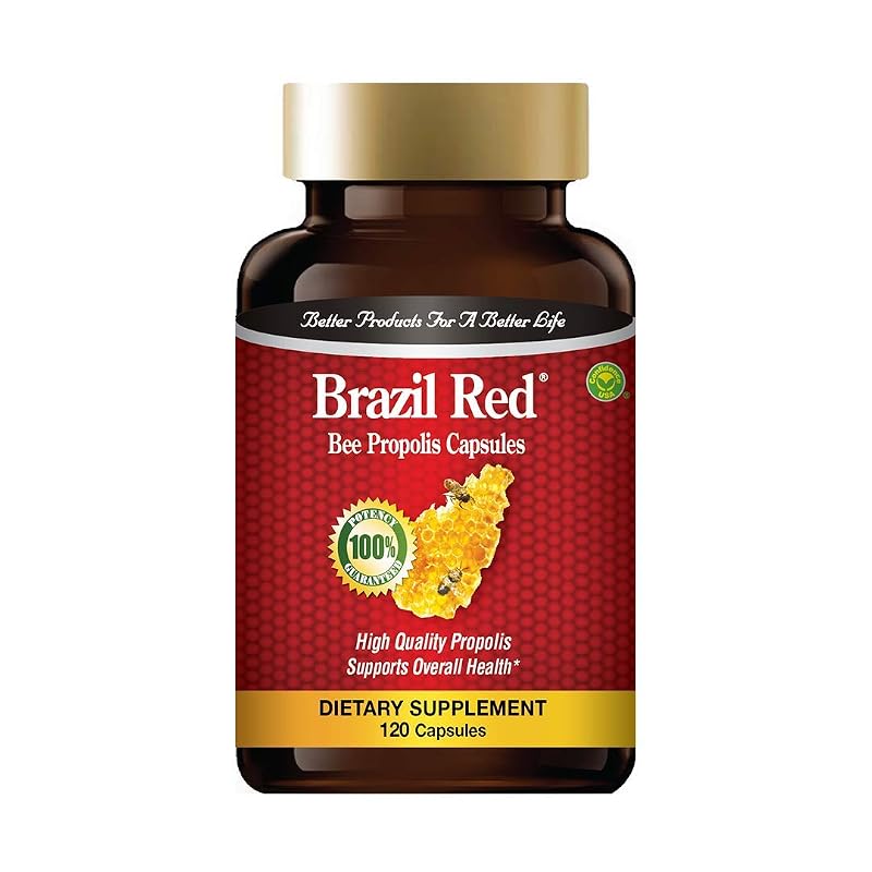 Confidence USA Suplemento de própolis de abelha vermelha brasileira com L-carnitina, 120 cápsulas