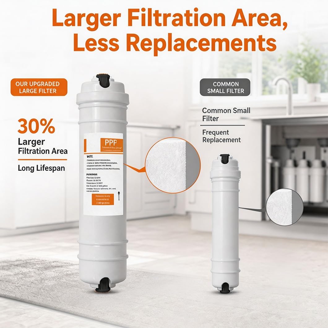 Lot De4 Cartouches Filtrantes Sédiments PP 10" Avec Raccords Rapides 1/4",adaptées Aux Purificateurs D'eau Par Osmose Inverse,réfrigérateurs Et Aux Distributeurs D'eau