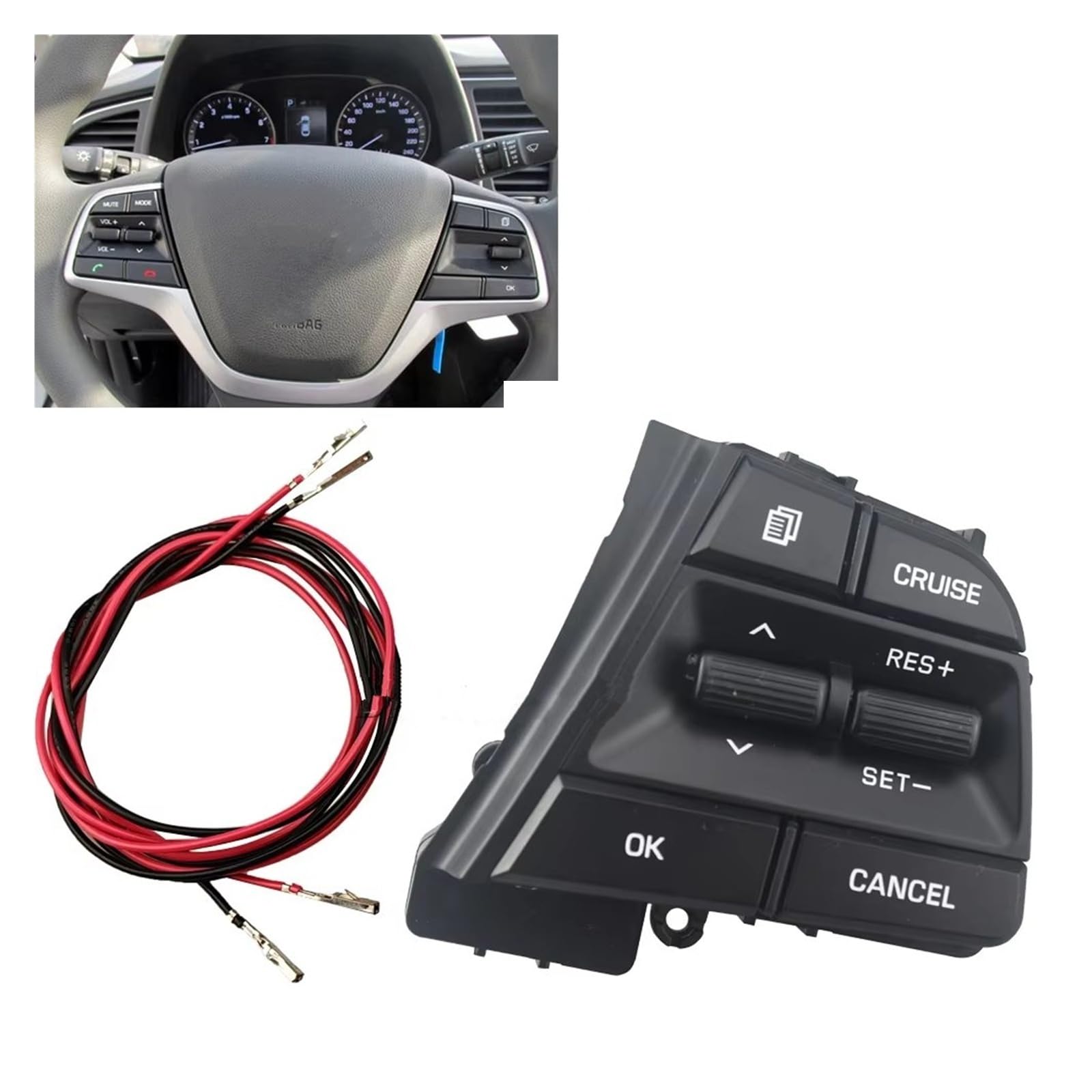 BotónControl Multifunción Volante Para Hyundai Para Móvil Para Collar Para Solaris 1.6L Botones De Control Crucero Interruptor Botón Volante Remoto