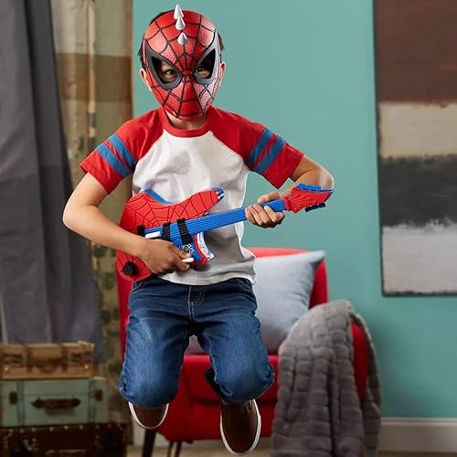 Miniatura 5 de Marvel Máscara Spider-Man Across The Spider-Verse Spider-Punk para niños, juego de rol y disfraz, juguetes para niños a partir de 5 años