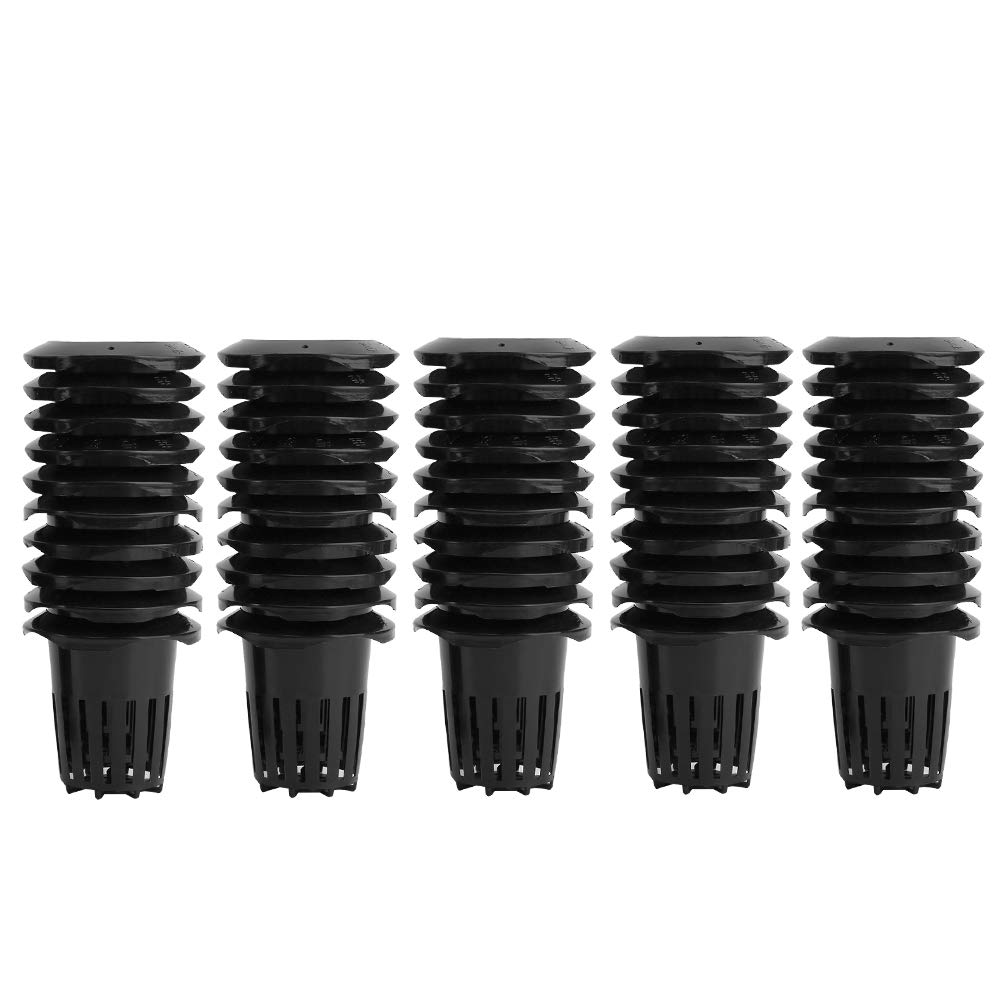 50Pcs Lightweight Net Pots,Greenhouse Mesh Pot Hydroponics Basket Plant Growing Net for Indoor Planting Outdoor Growing