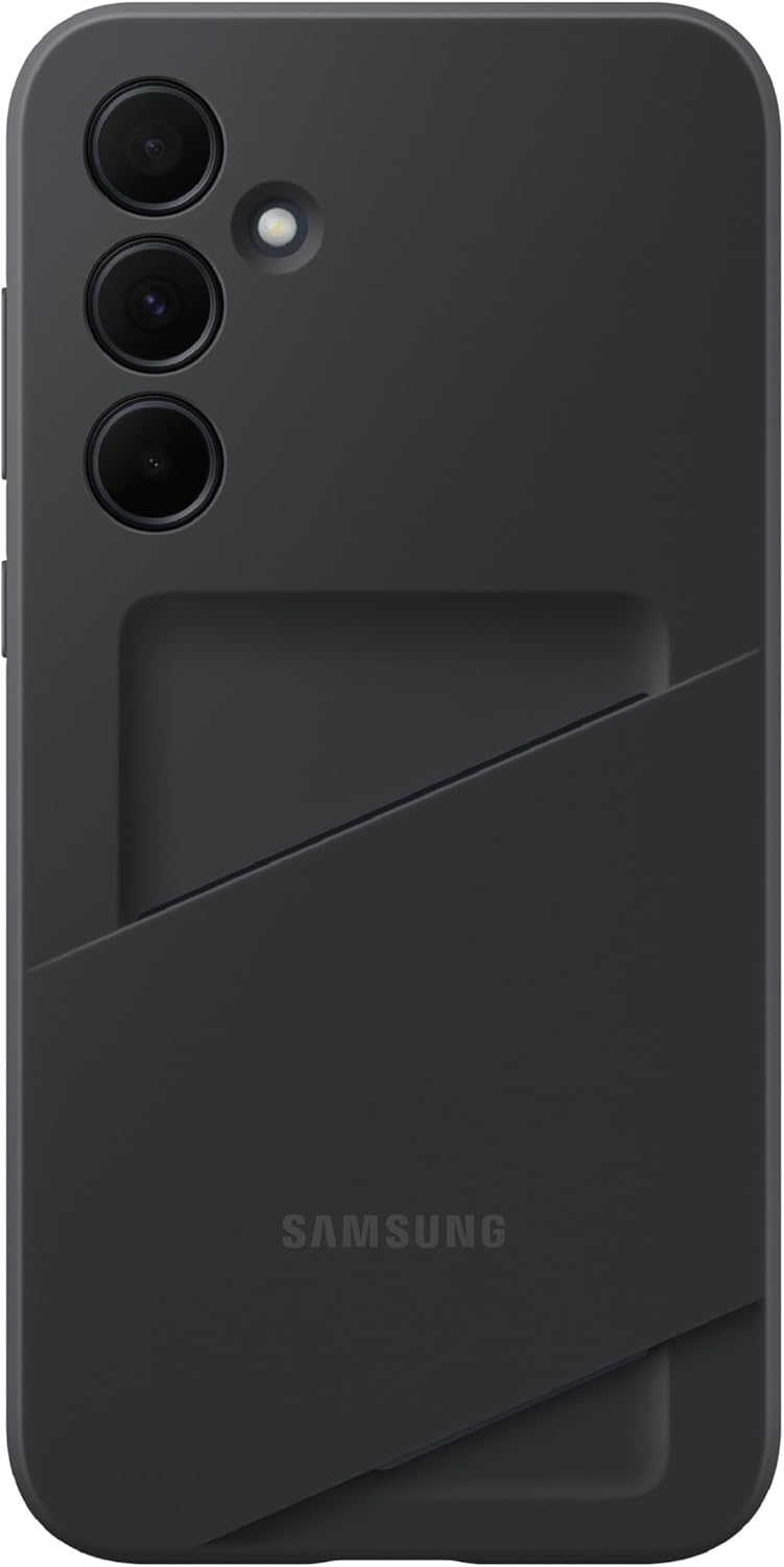 SAMSUNG Galaxy A35 5G Card Slot Phone Case, Protective TPU Cover with ID Pocket Holder, Finger Tap Control for Credit Card Payment, US Version, EF-OA356TBEGUS, Black