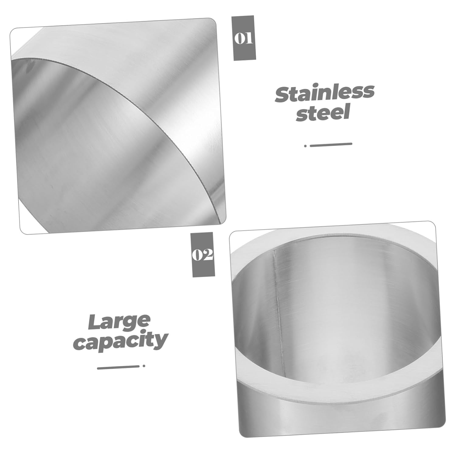 Round Drop-in Trash Chute Grommet 304 Stainless Steel Waste Chute for Countertop Easy to Install Trash Grommet for Kitchen and Bathroom Use